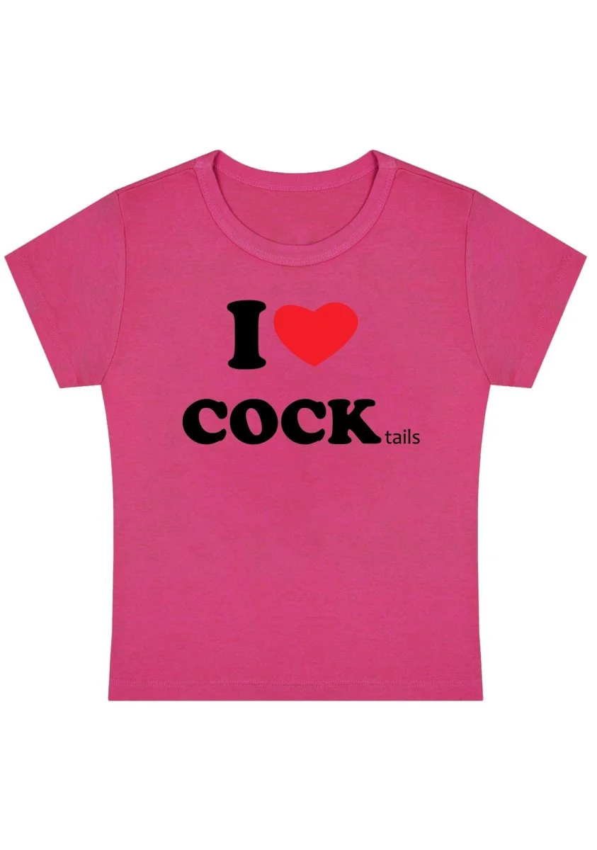 I Love Cocktails Y2K Baby Tee - Image 8