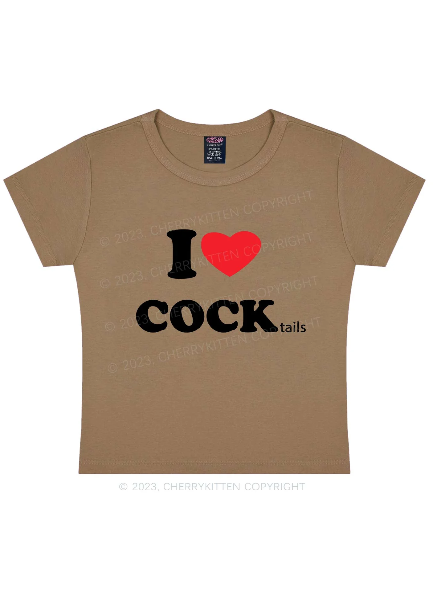 I Love Cocktails Y2K Baby Tee - Image 9