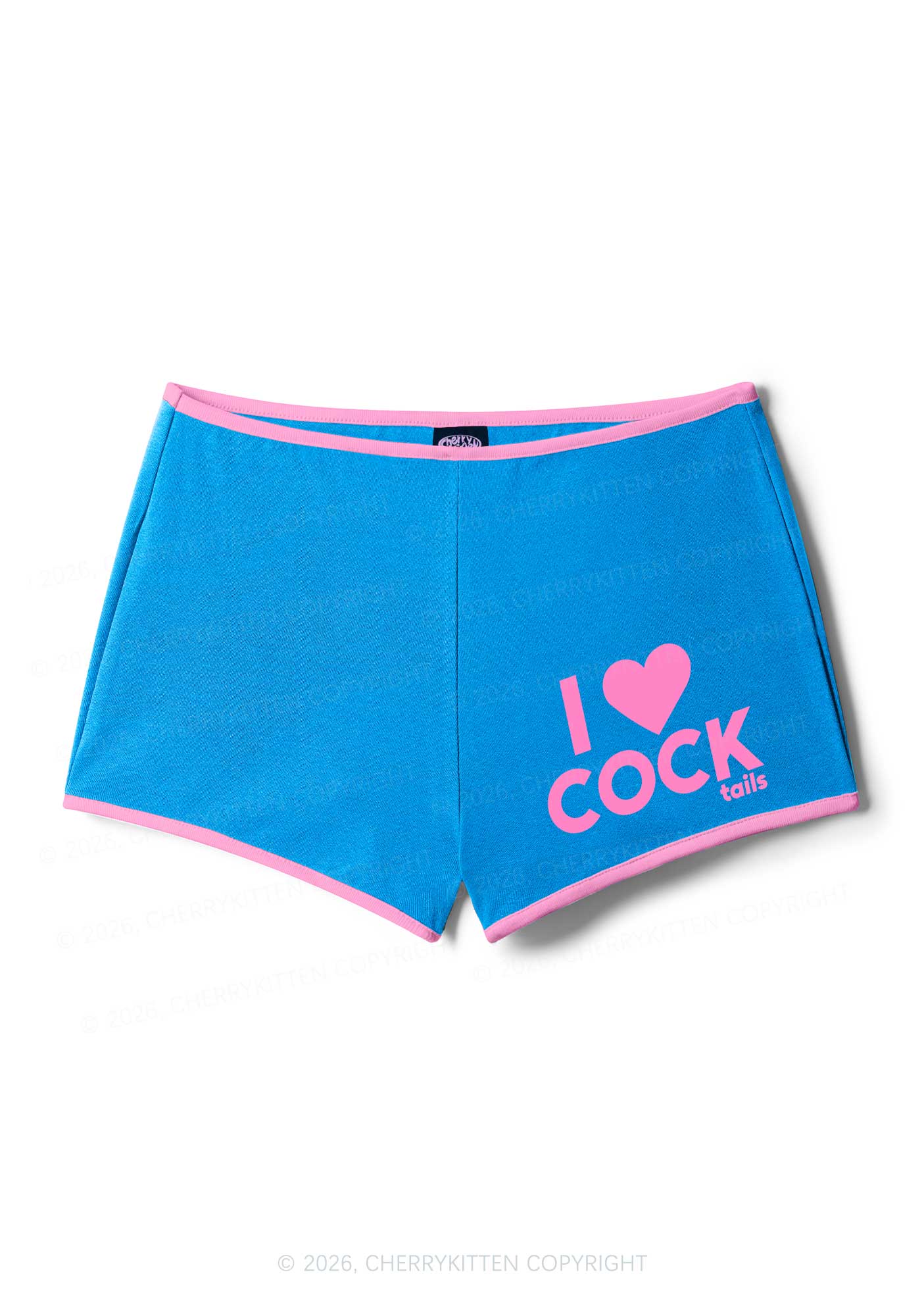 I Love Cocktails Y2K Booty Shorts Cherrykitten - Image 4