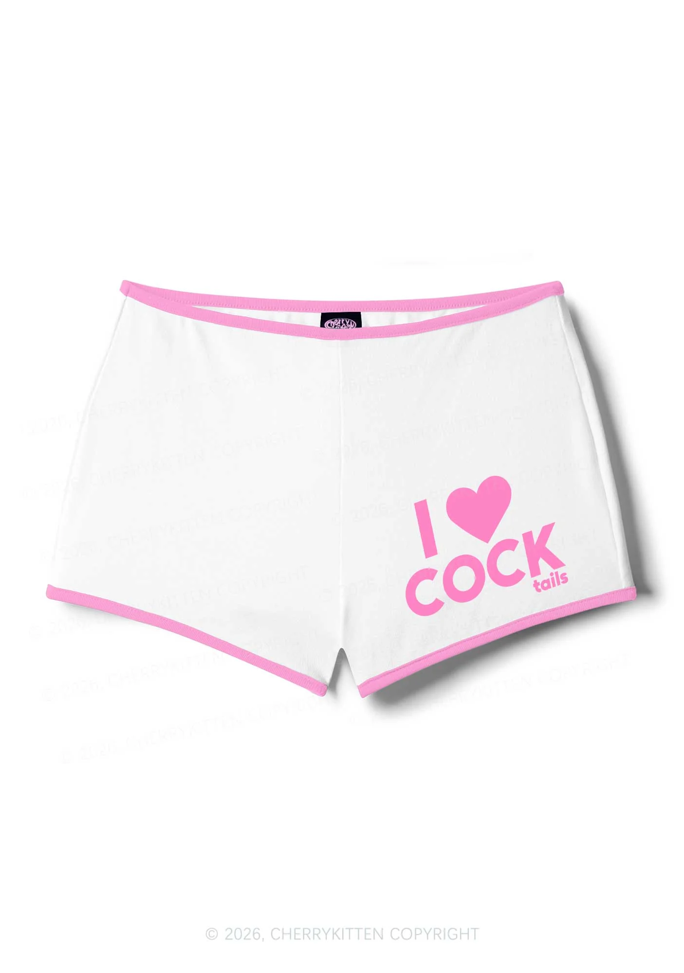 I Love Cocktails Y2K Booty Shorts Cherrykitten - Image 5