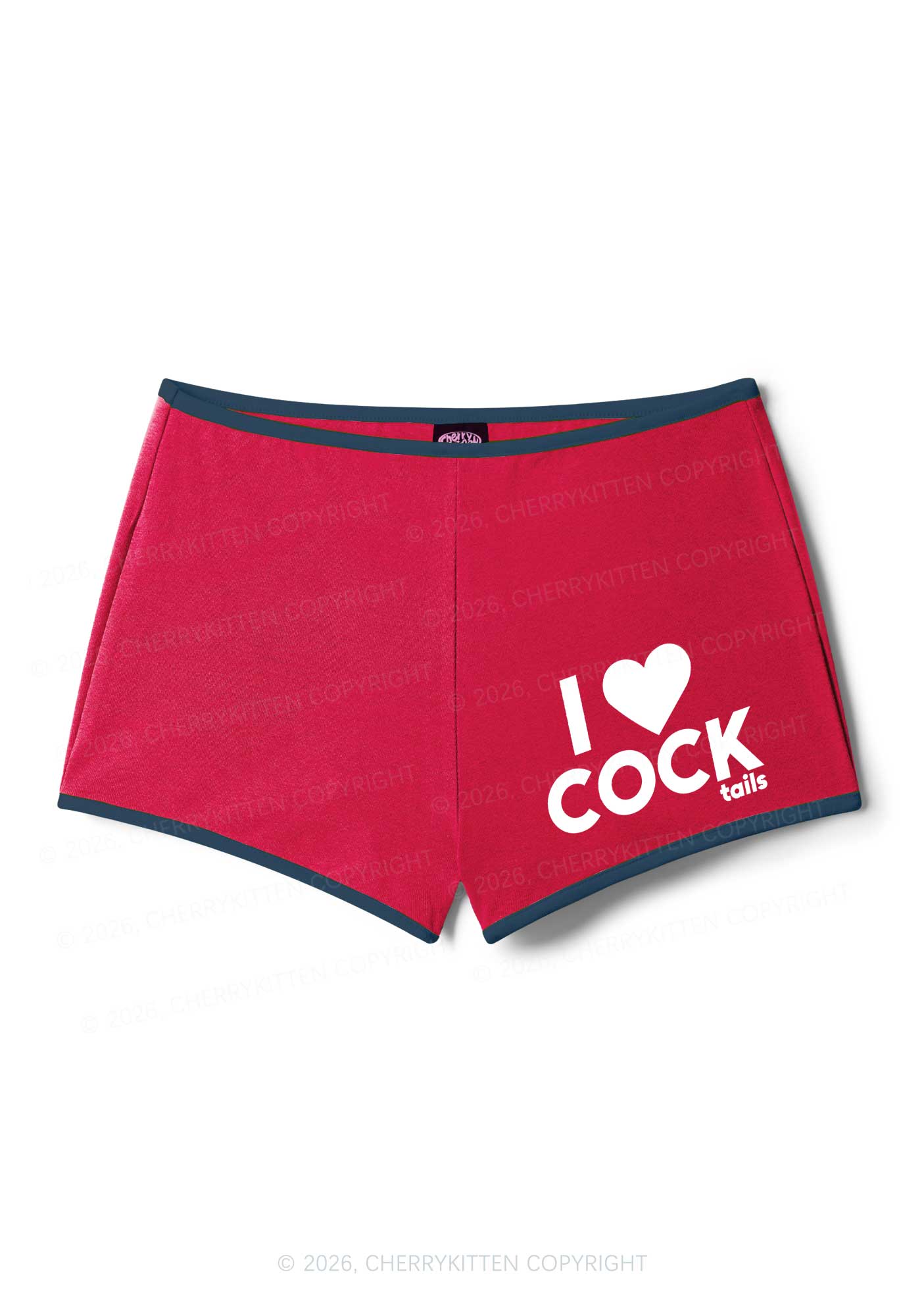 I Love Cocktails Y2K Booty Shorts Cherrykitten - Image 6