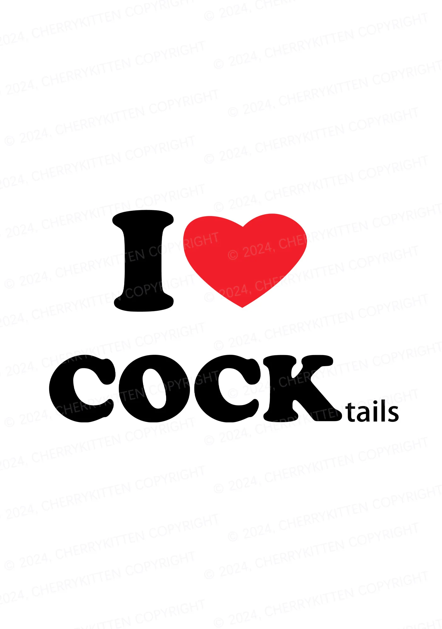 I Love Cocktails Y2K Mid Rise Waist Boyshort Cherrykitten - Image 2