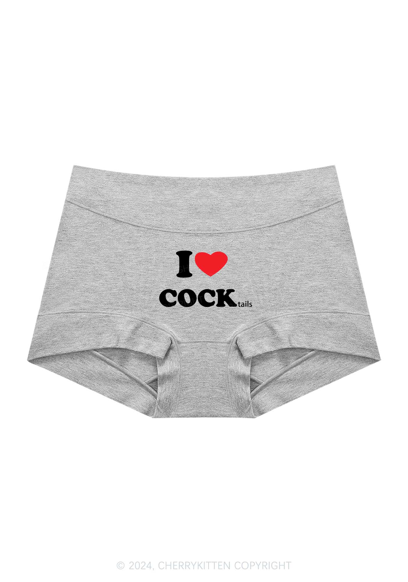 I Love Cocktails Y2K Mid Rise Waist Boyshort Cherrykitten - Image 5