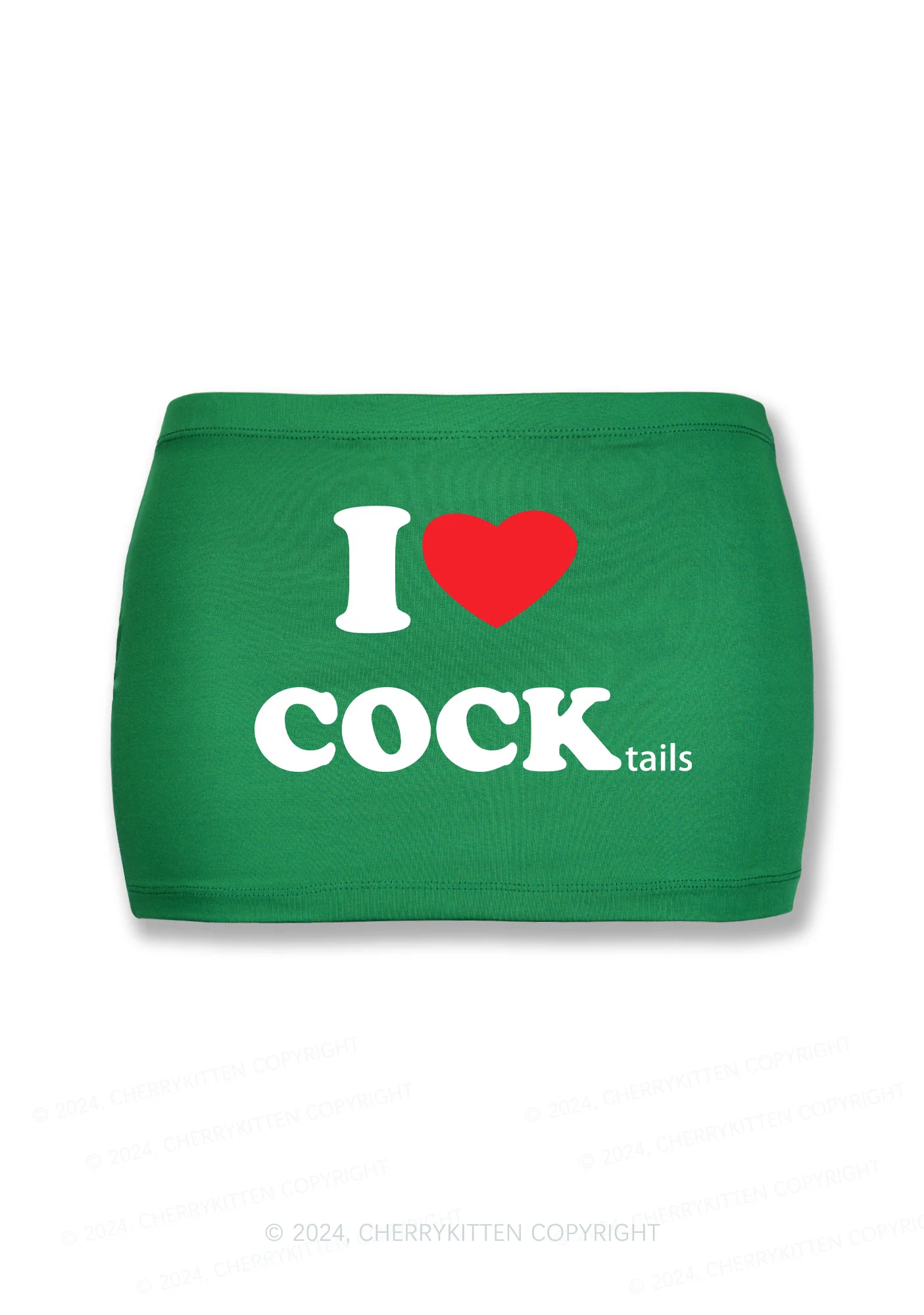 I Love Cocktails Y2K Mini Hip Skirt Cherrykitten - Image 5