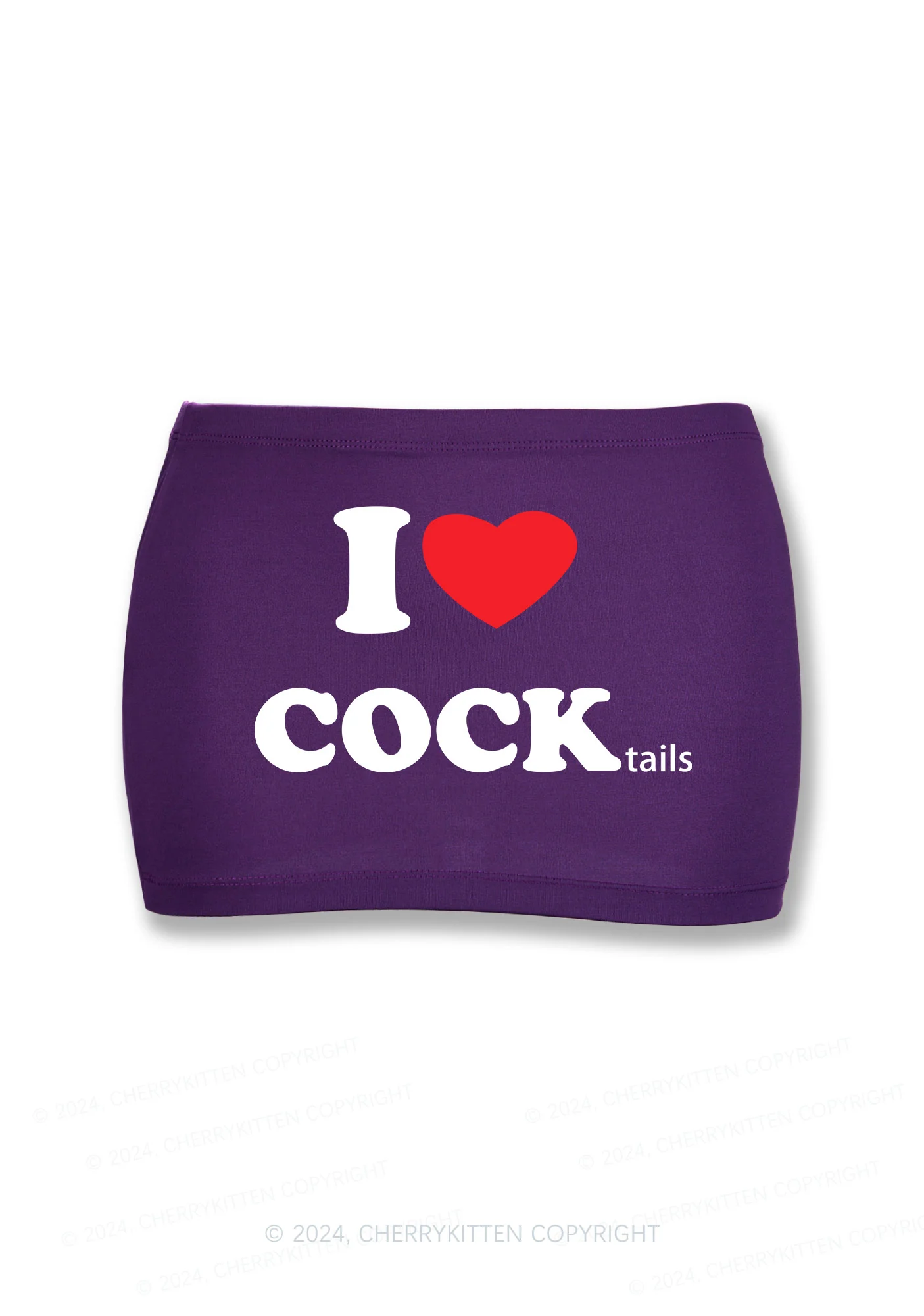 I Love Cocktails Y2K Mini Hip Skirt Cherrykitten - Image 6