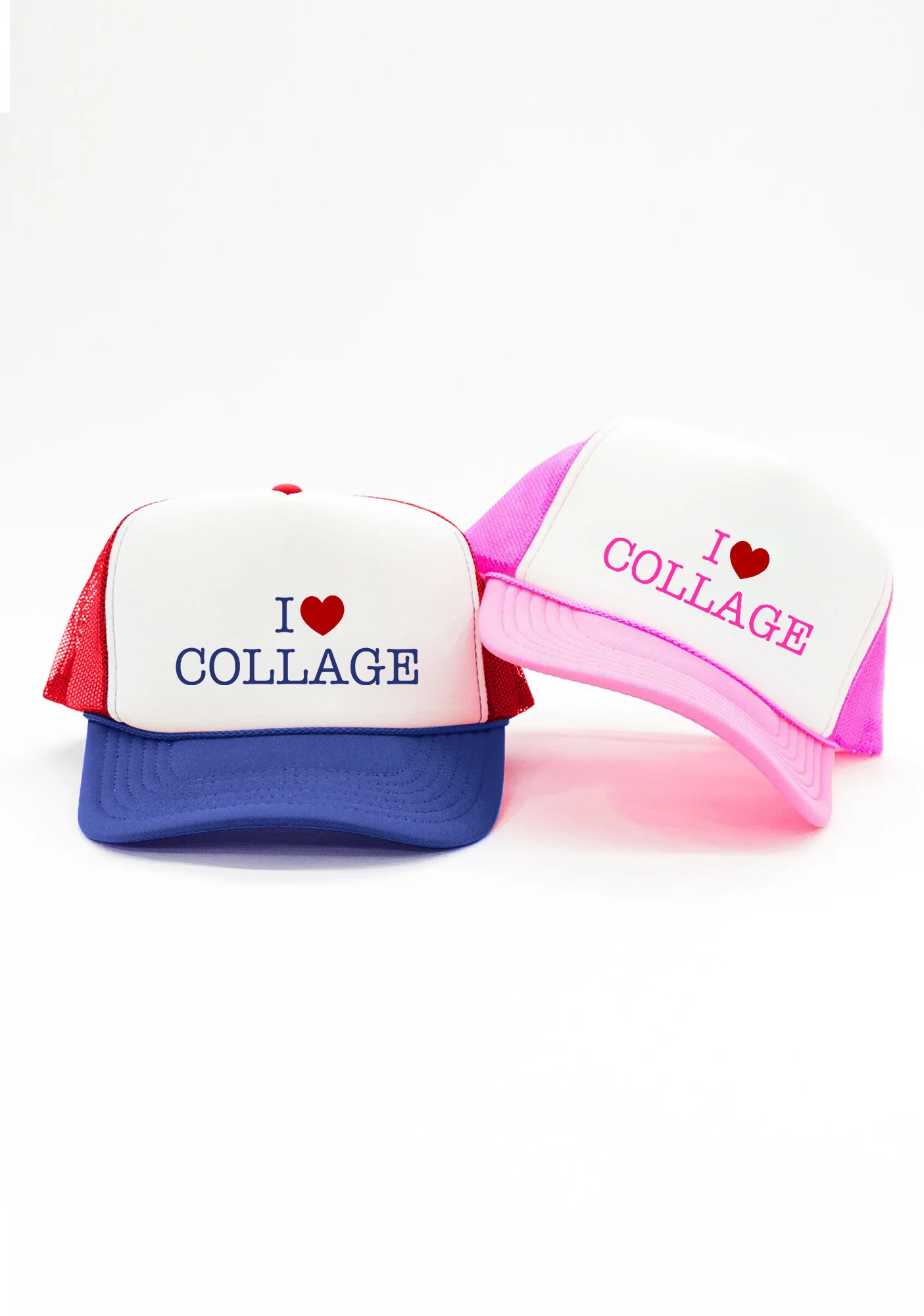 I Love Collage Trucker Hat - Image 4