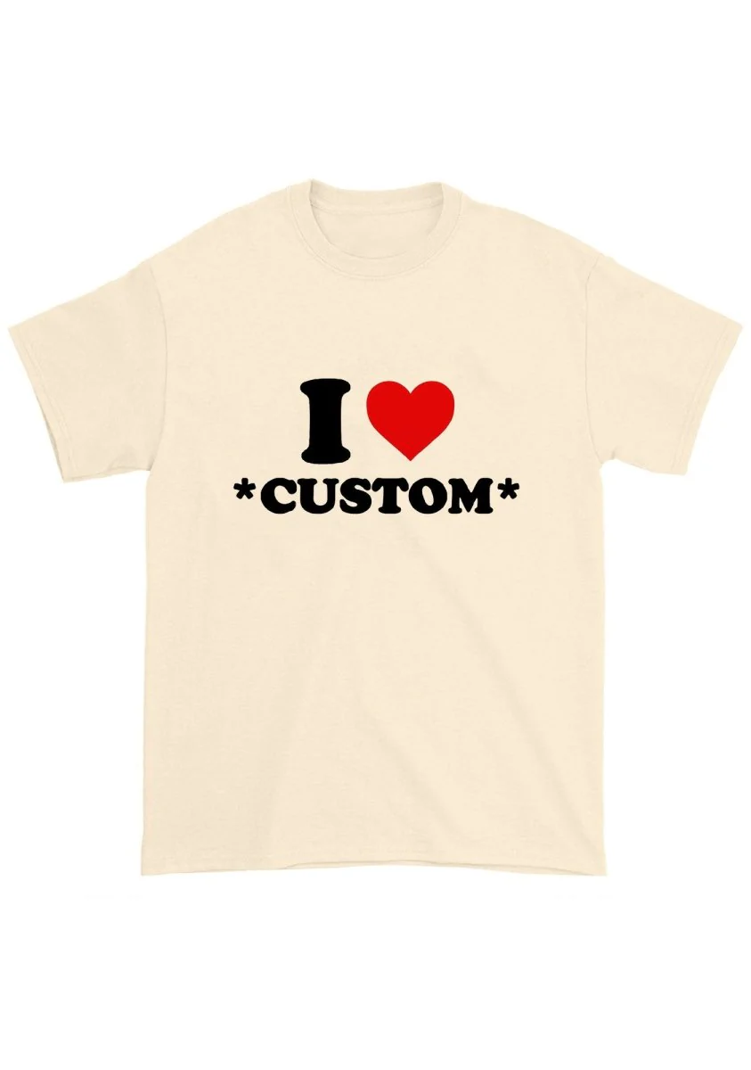 I Love Custom Personalized Chunky Shirt - Image 2