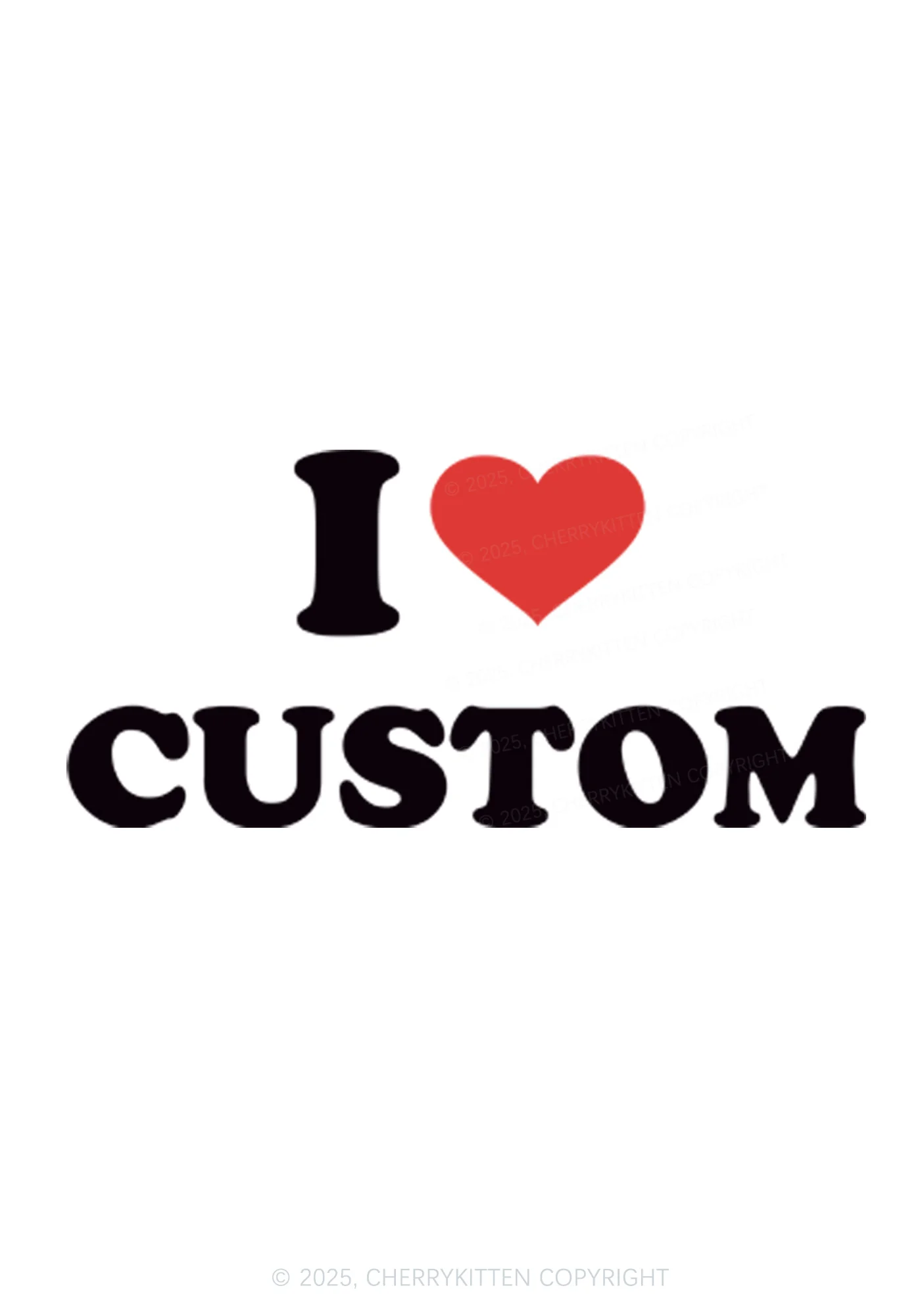 I Love Custom Personalized Y2K Bikini String Thong Cherrykitten - Image 2