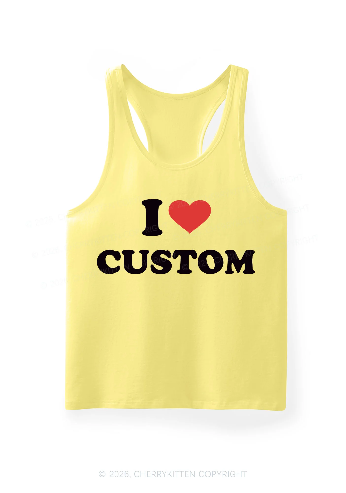I Love Custom Personalized Y2K Men Racerback Tank Top Cherrykitten - Image 5