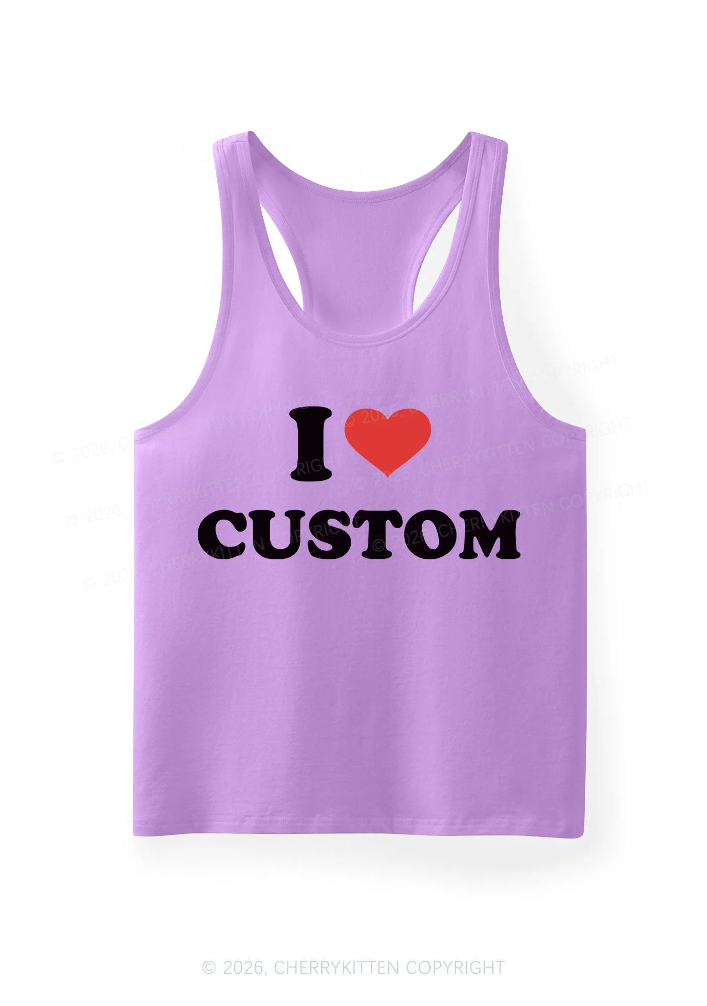 I Love Custom Personalized Y2K Men Racerback Tank Top Cherrykitten - Image 8