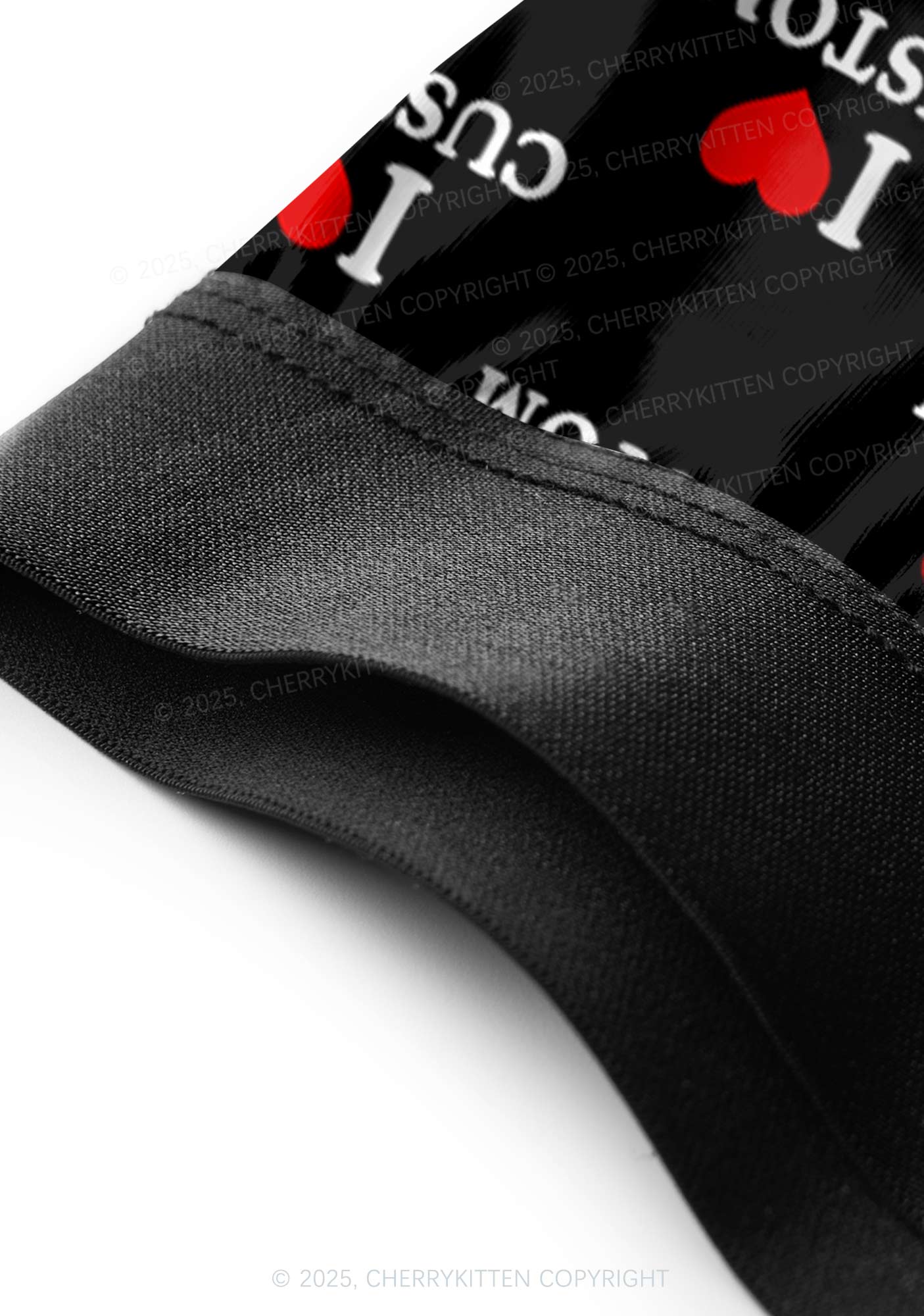 I Love Custom Valentine's Day Y2K Print Couples Boxer Briefs Set Cherrykitten - Image 4