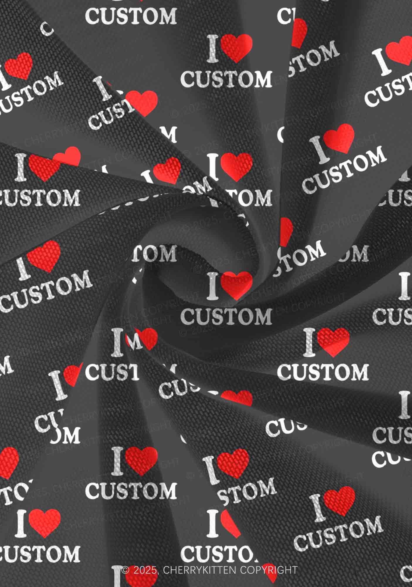 I Love Custom Valentine's Day Y2K Print Mini Layered Skirt Cherrykitten - Image 3