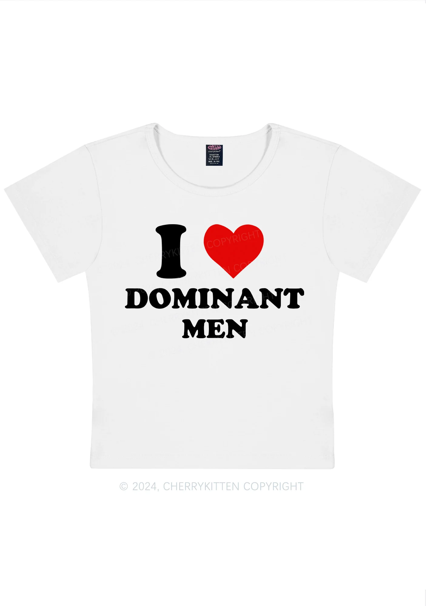 I Love D Men Y2K Baby Tee Cherrykitten - Image 5