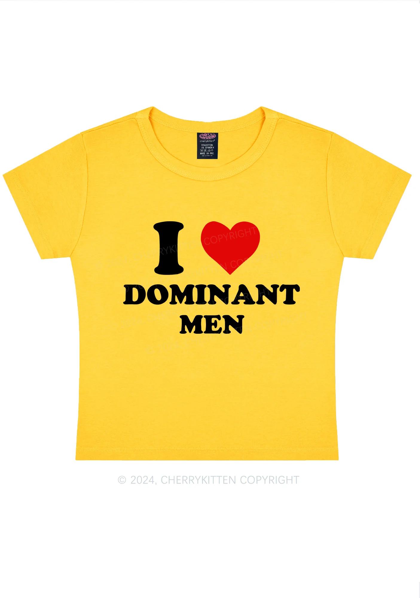 I Love D Men Y2K Baby Tee Cherrykitten - Image 6