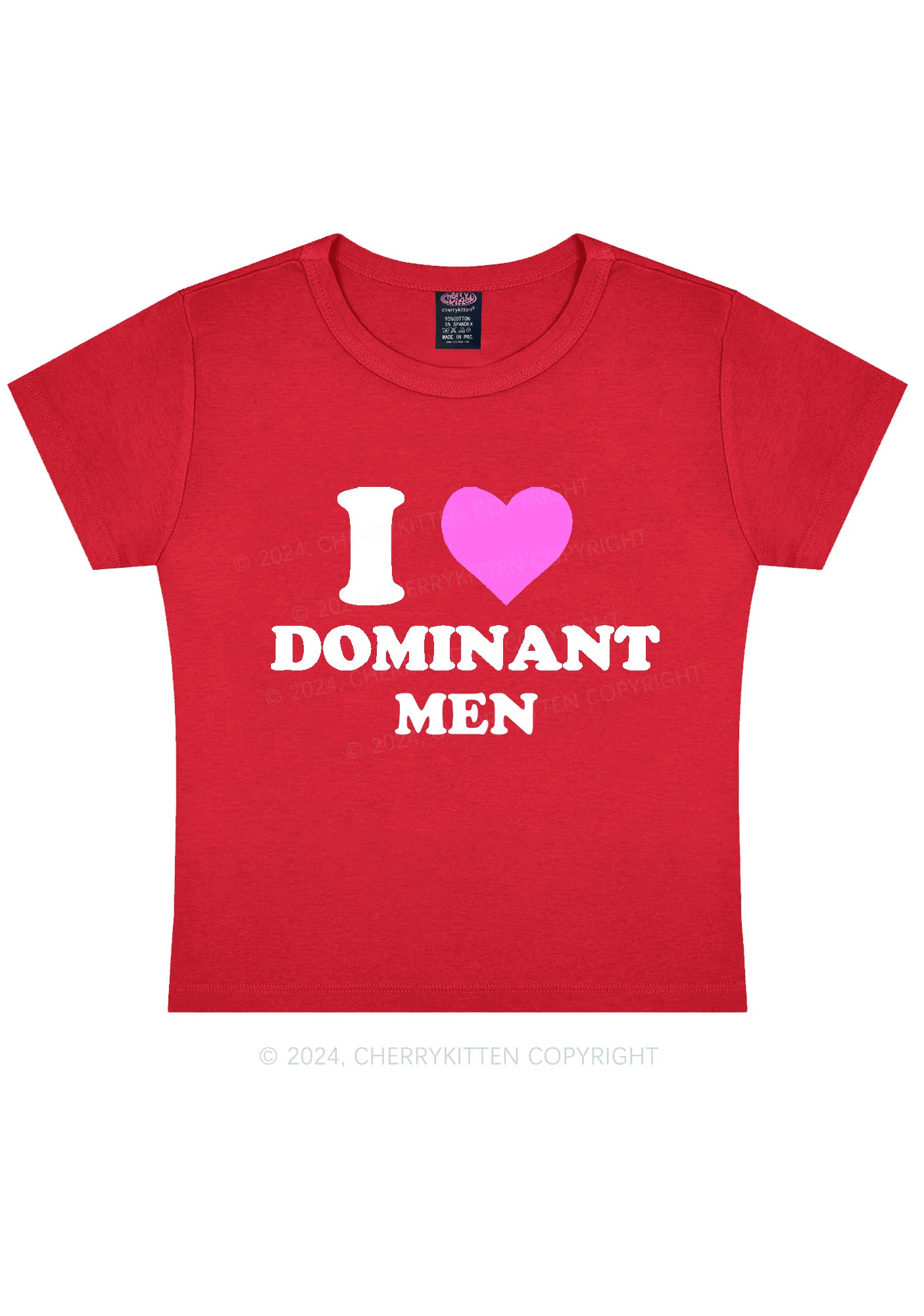 I Love D Men Y2K Baby Tee Cherrykitten - Image 9
