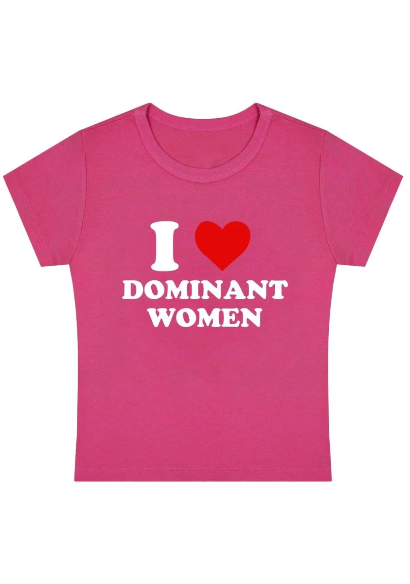 I Love D Women Y2K Baby Tee - Image 3