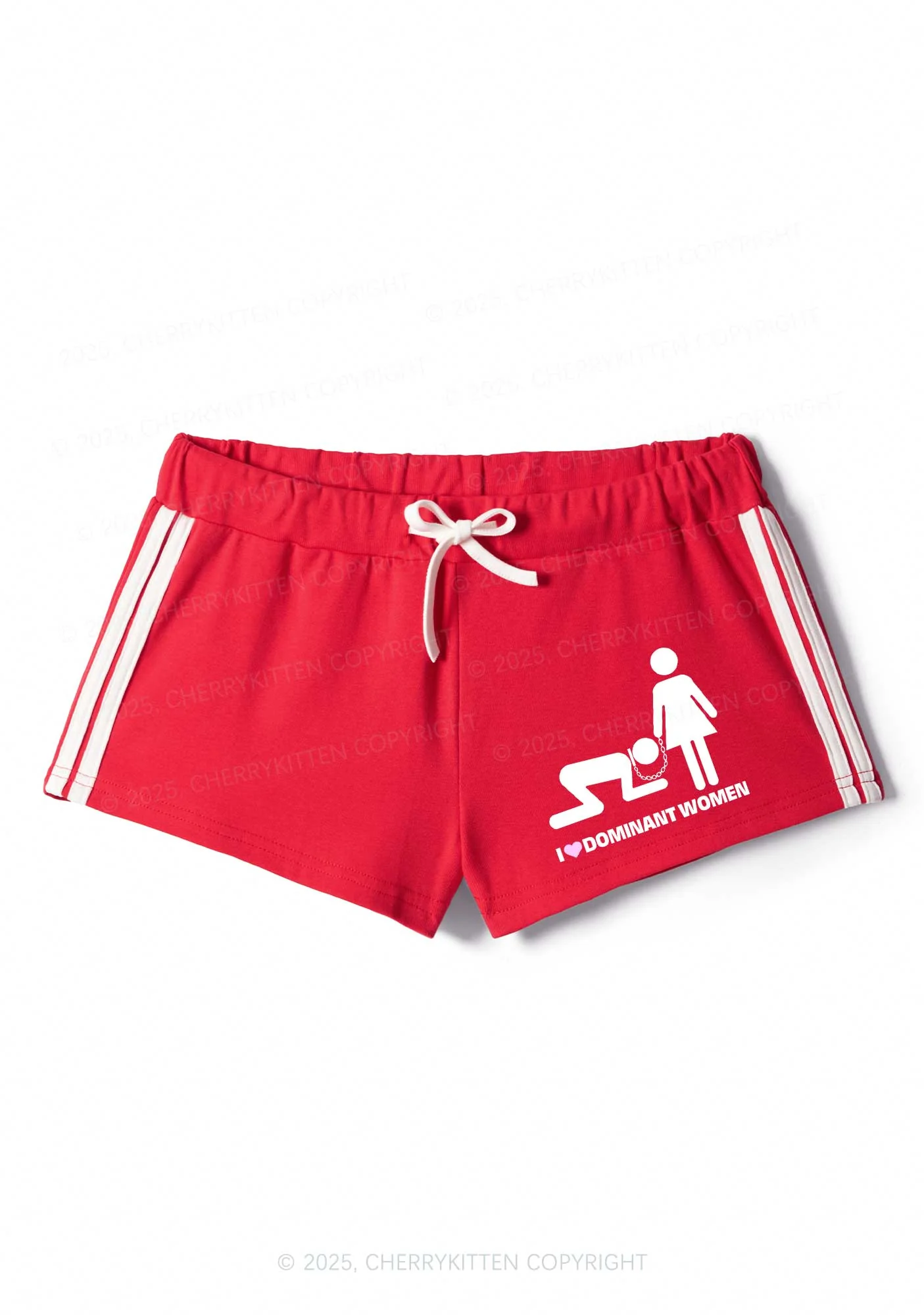 I Love D Women Y2K Drawstring Mini Shorts Cherrykitten - Image 3