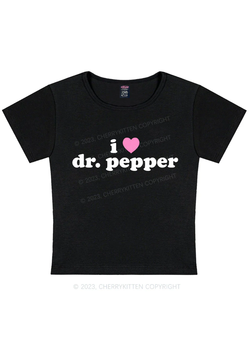 I Love Dr Pepper Y2K Baby Tee Cherrykitten - Image 4