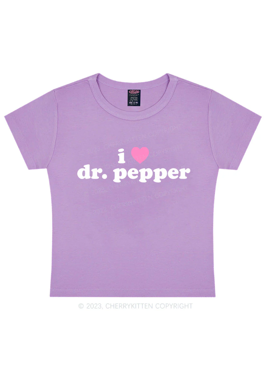 I Love Dr Pepper Y2K Baby Tee Cherrykitten - Image 5