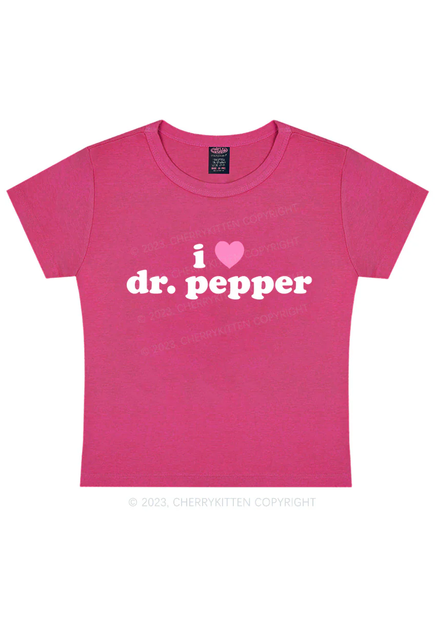 I Love Dr Pepper Y2K Baby Tee Cherrykitten - Image 6