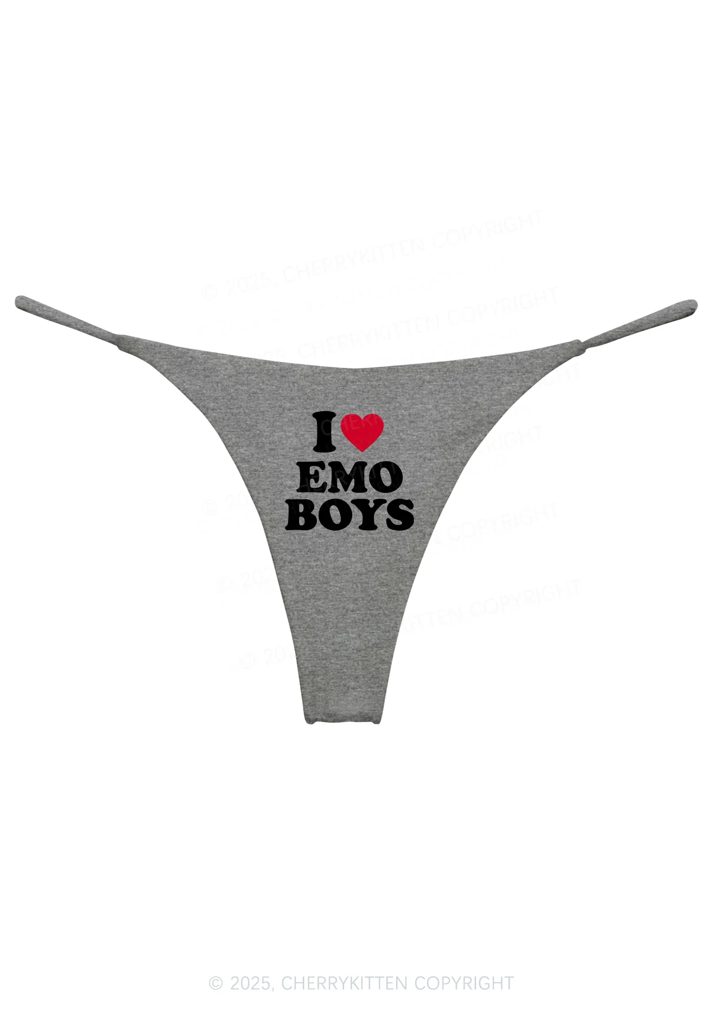 I Love Emo Boys Y2K Bikini String Thong Cherrykitten - Image 10