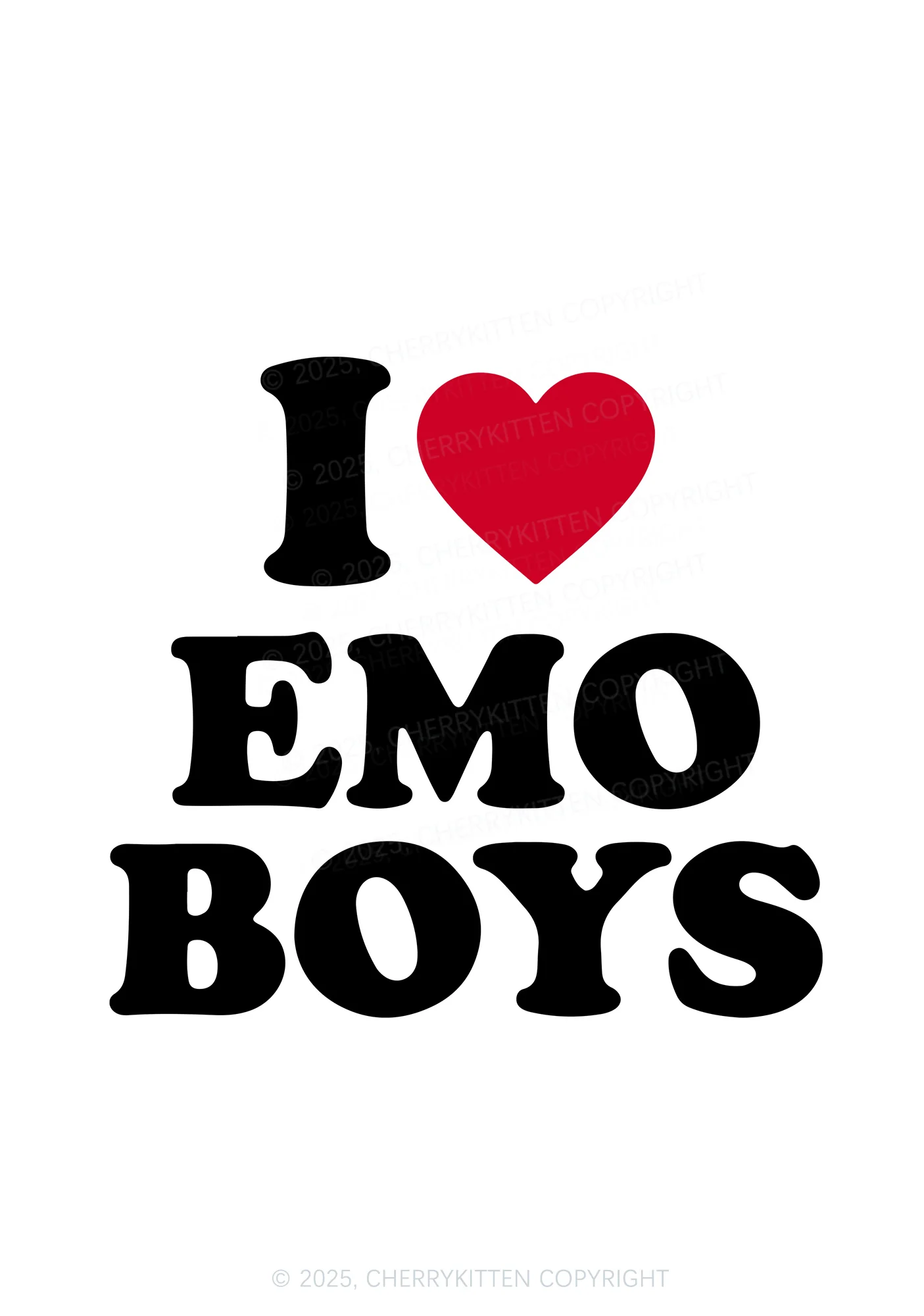 I Love Emo Boys Y2K Bikini String Thong Cherrykitten - Image 2
