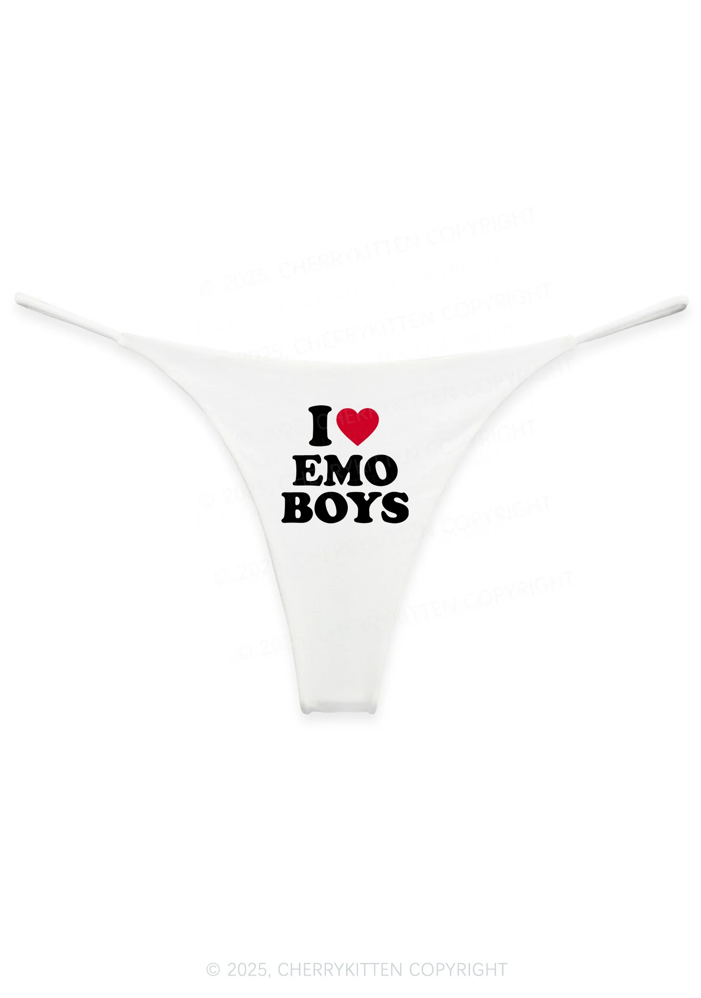 I Love Emo Boys Y2K Bikini String Thong Cherrykitten - Image 4