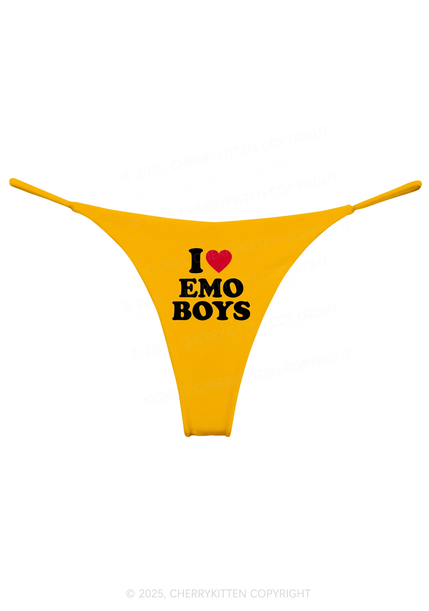 I Love Emo Boys Y2K Bikini String Thong Cherrykitten - Image 6