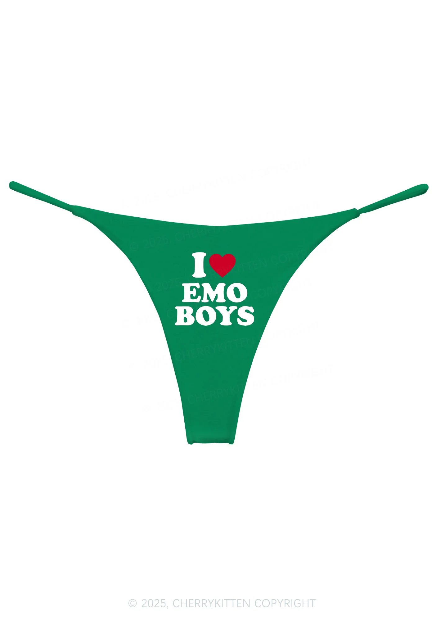 I Love Emo Boys Y2K Bikini String Thong Cherrykitten - Image 9