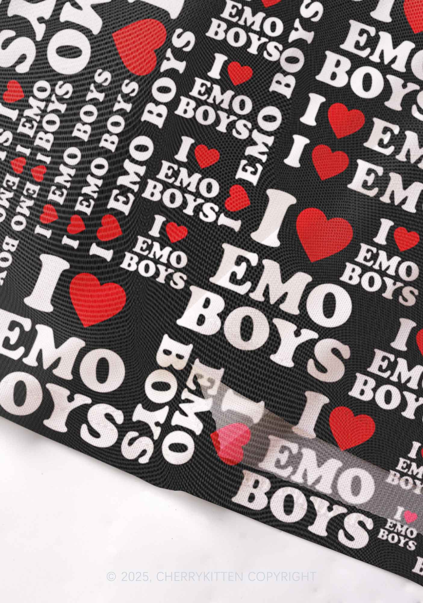I Love Emo Boys Y2K Mesh Cami Tank Cherrykitten - Image 3