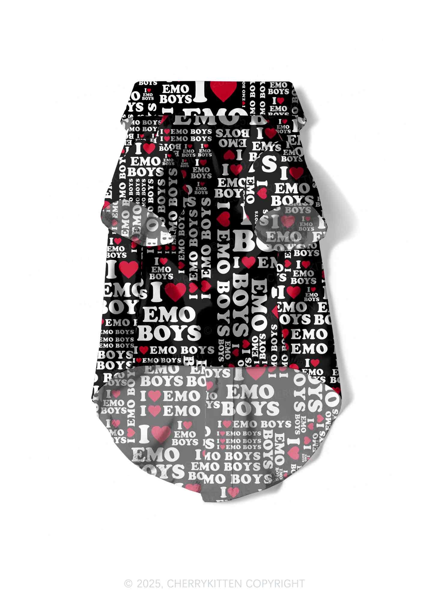 I Love Emo Boys Y2K Pet Shirts Cherrykitten - Image 4