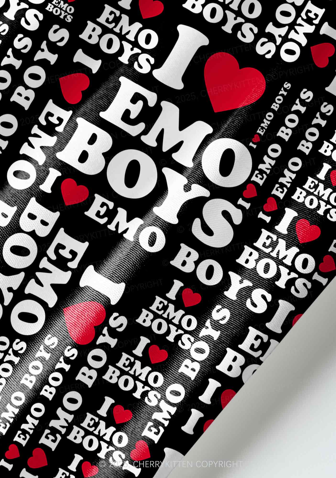 I Love Emo Boys Y2K Pet Shirts Cherrykitten - Image 5