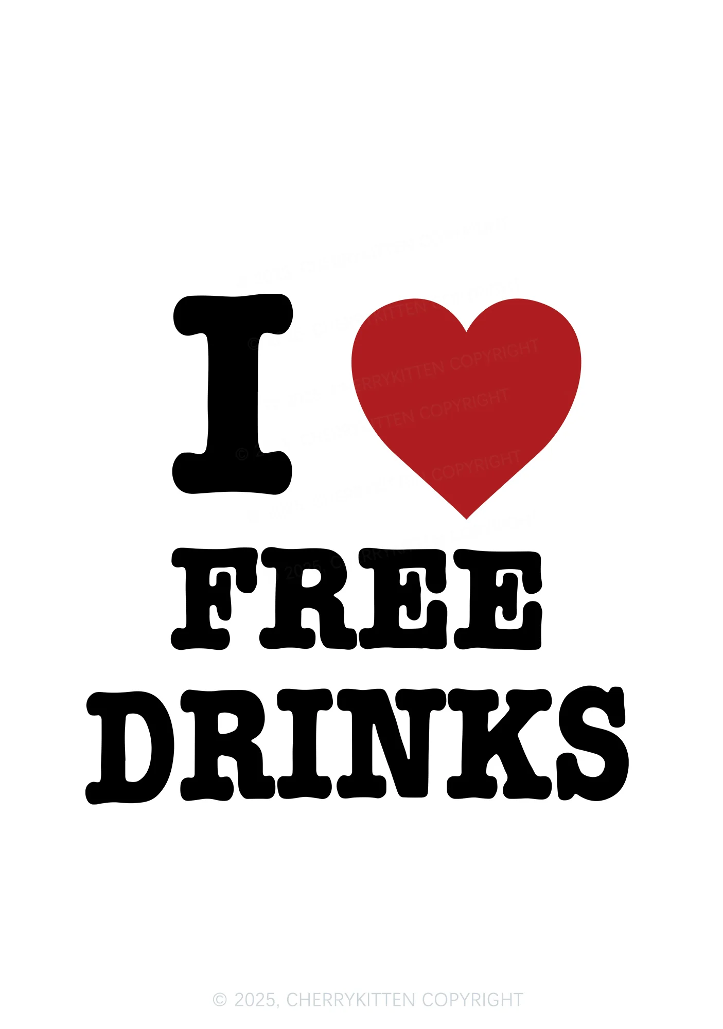 I Love Free Drinks Y2K Bikini String Thong Cherrykitten - Image 2