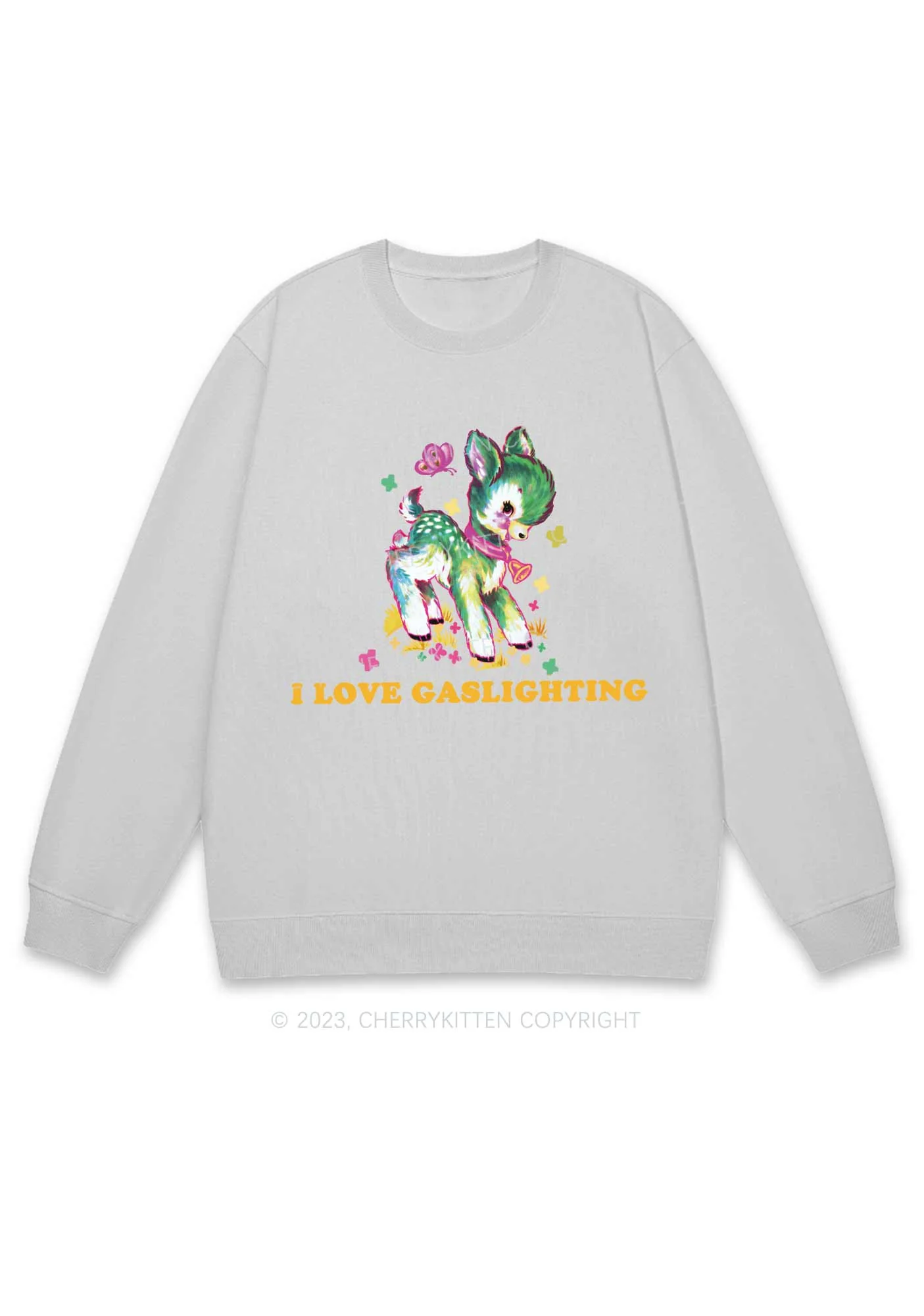 I Love Gaslighting Y2K Sweatshirt Cherrykitten - Image 5