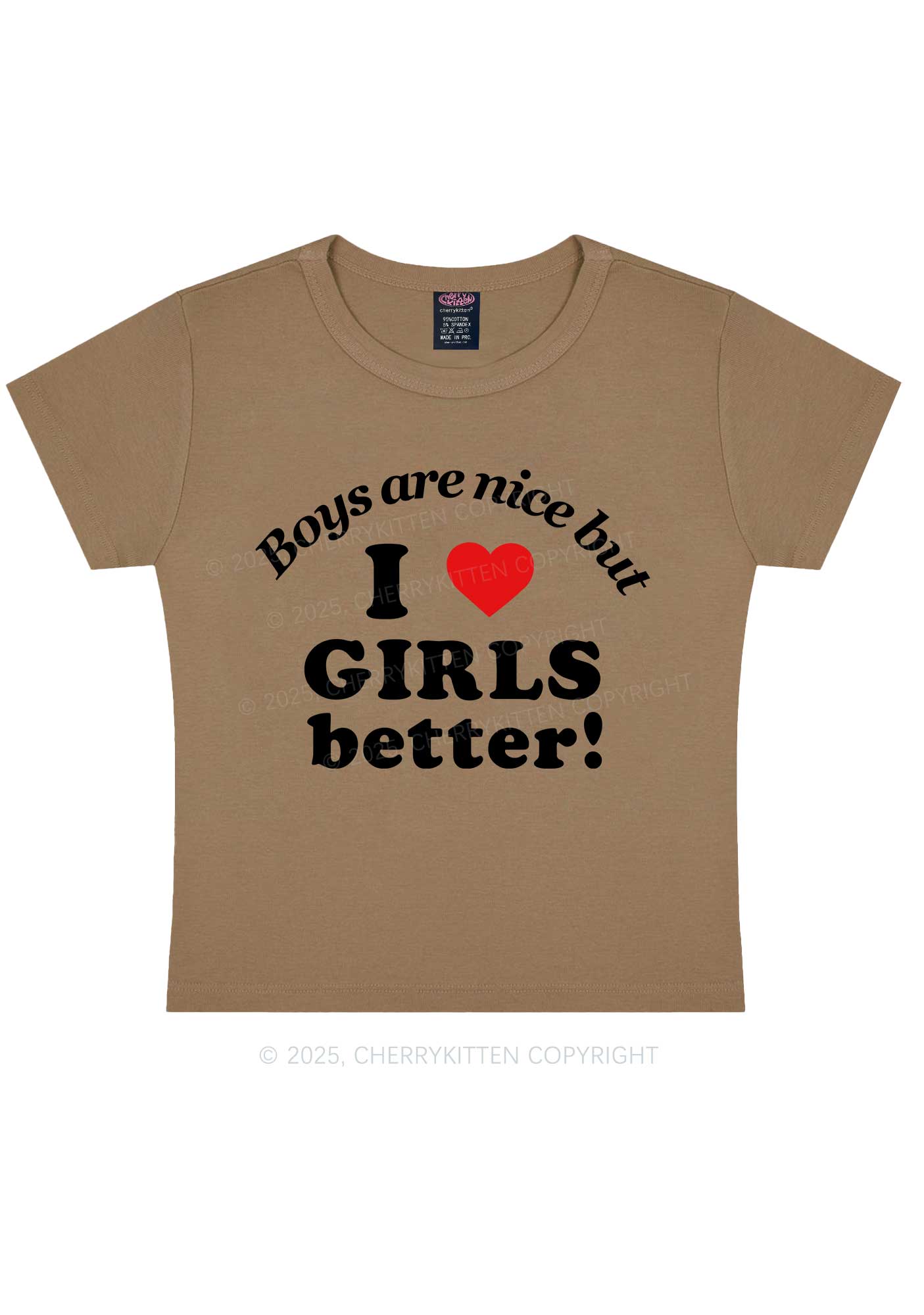 I Love Girls Better Pride Y2K Baby Tee Cherrykitten - Image 11