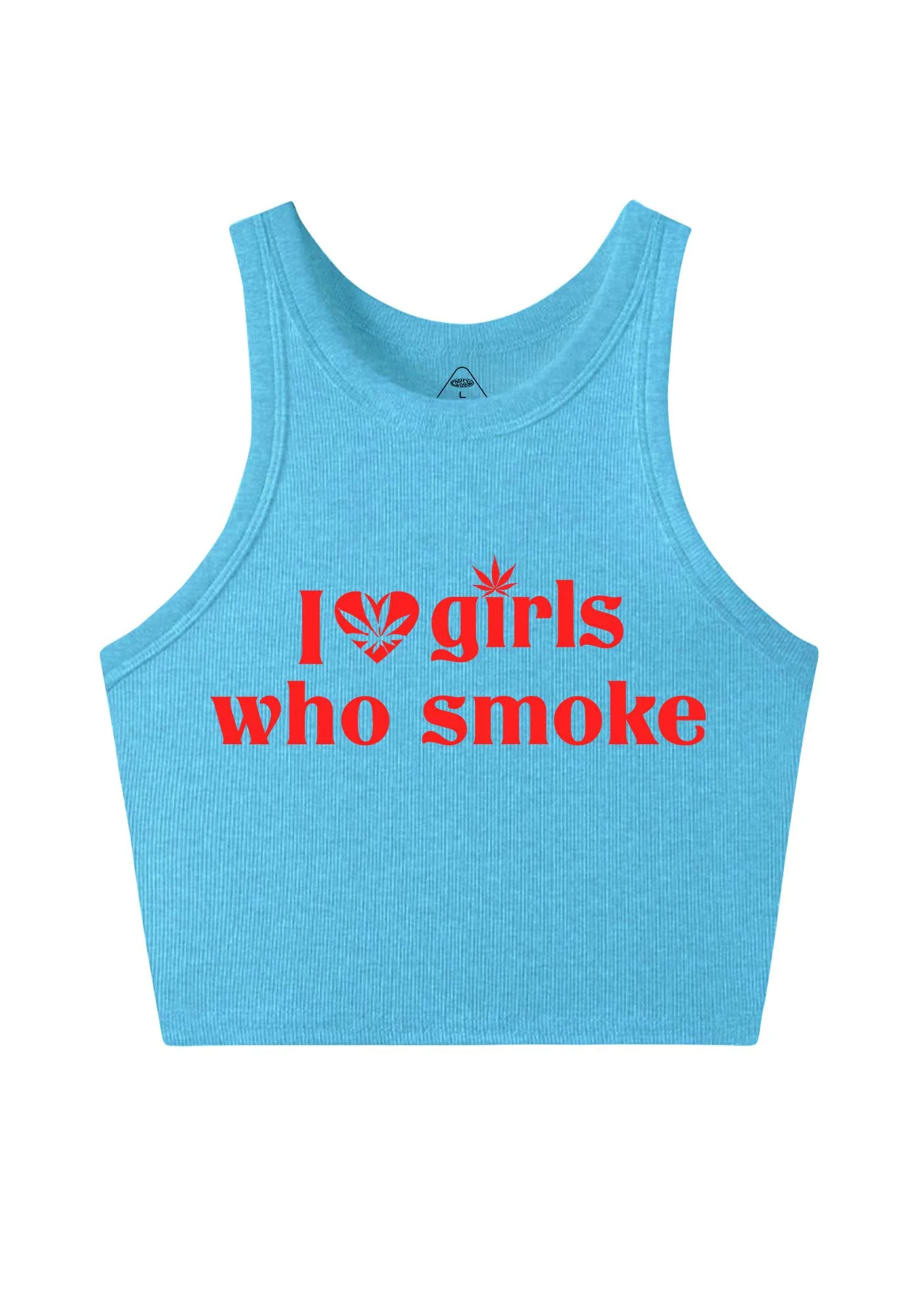I Love Girls Who Smoke Y2K Crop Tank Top Cherrykitten - Image 11