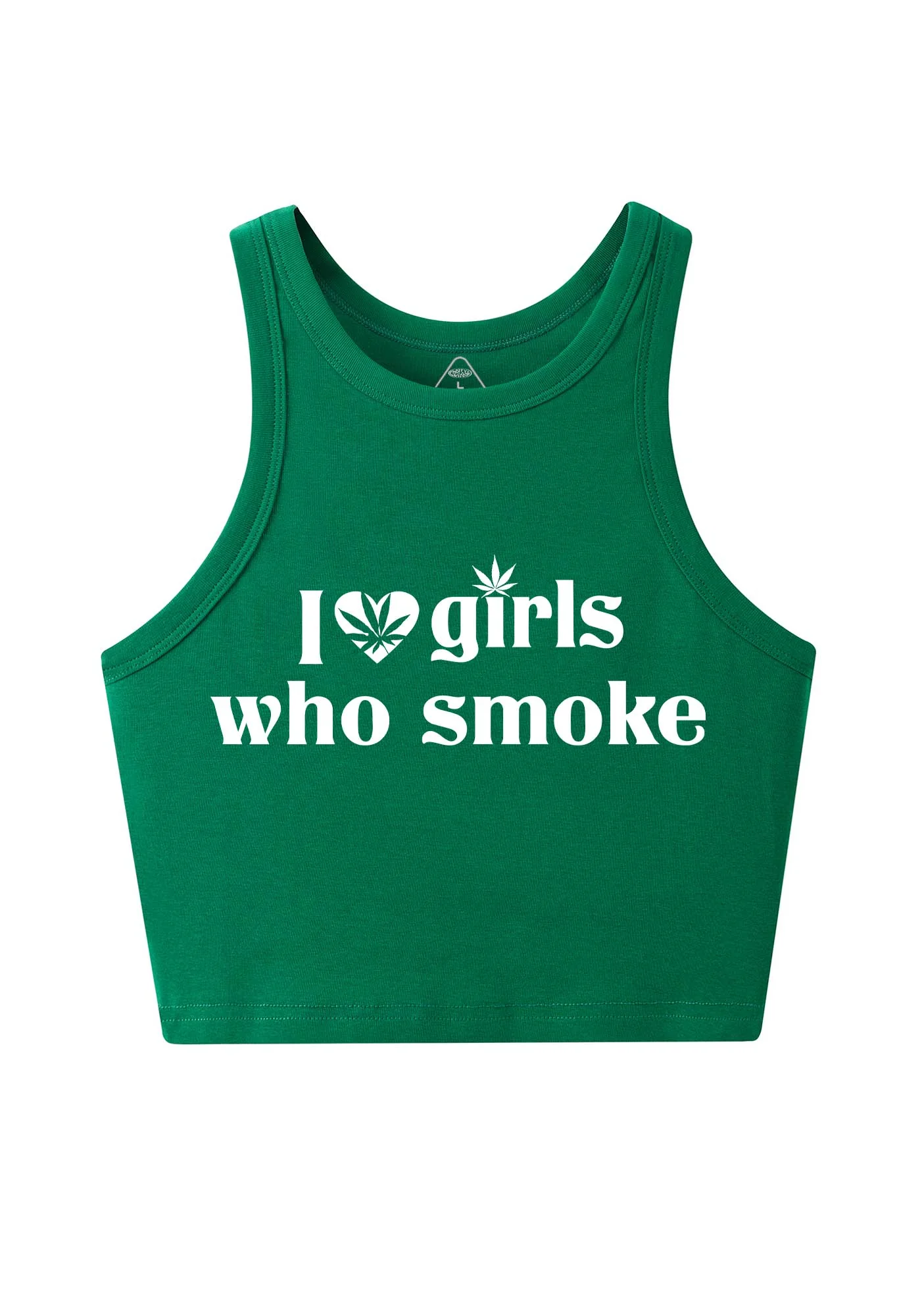 I Love Girls Who Smoke Y2K Crop Tank Top Cherrykitten - Image 4
