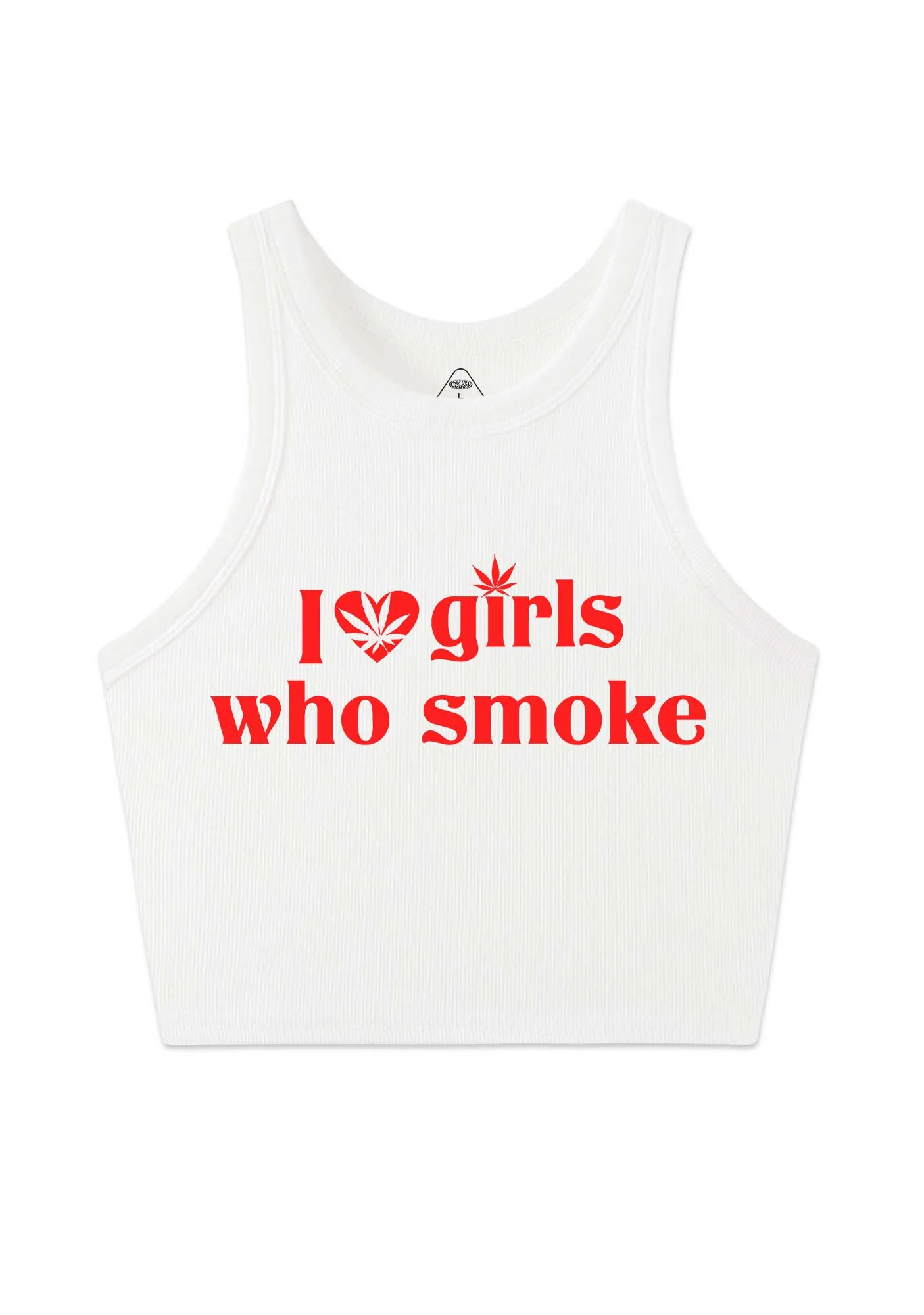 I Love Girls Who Smoke Y2K Crop Tank Top Cherrykitten - Image 5