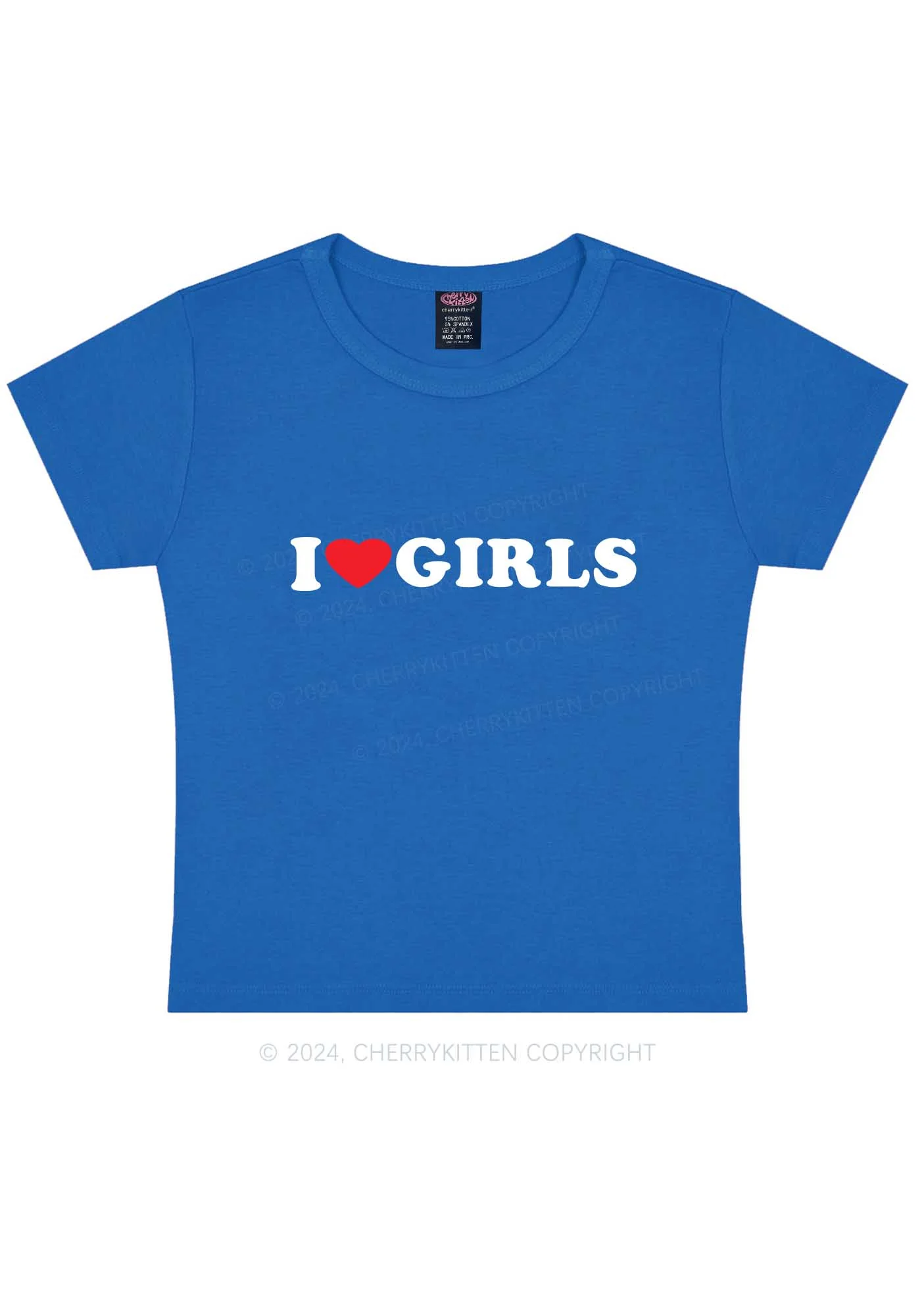 I Love Girls Y2K Baby Tee Cherrykitten - Image 11