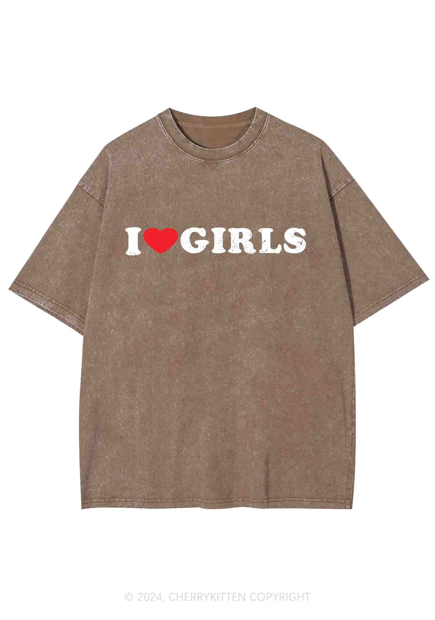 I Love Girls Y2K Washed Tee Cherrykitten - Image 6