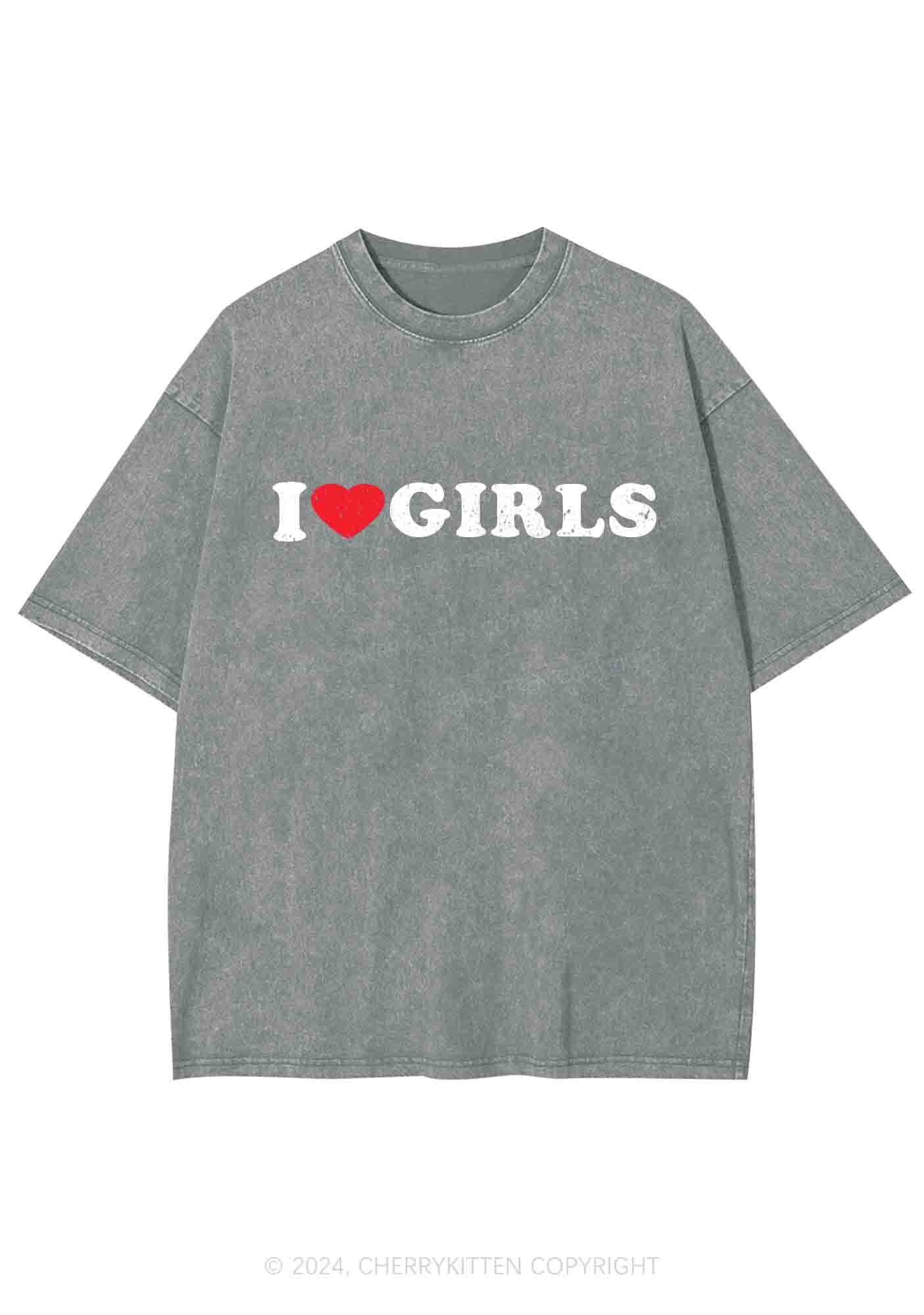 I Love Girls Y2K Washed Tee Cherrykitten - Image 7