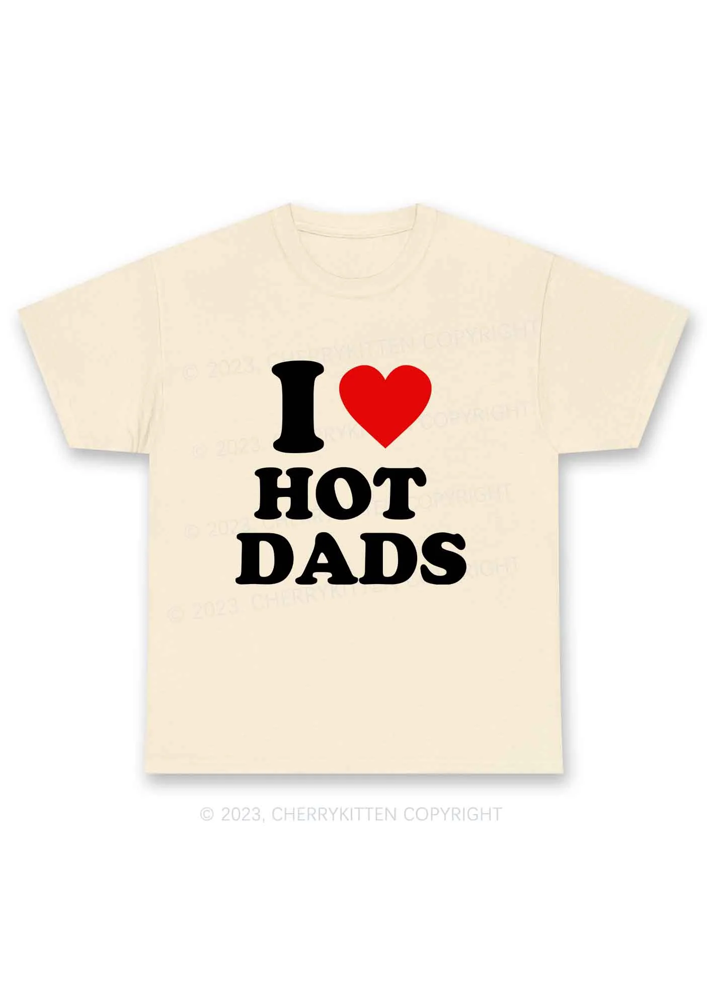 I Love Hot Dads Y2K Chunky Shirt Cherrykitten - Image 4