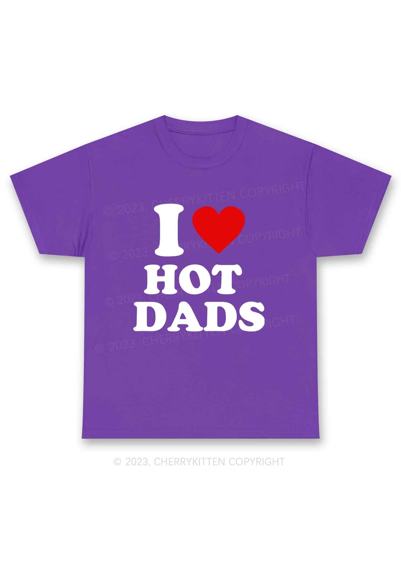 I Love Hot Dads Y2K Chunky Shirt Cherrykitten - Image 8