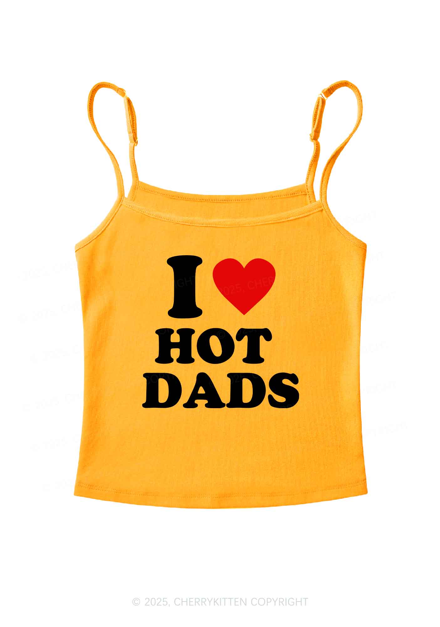 I Love Hot Dads Y2K Spaghetti Strap Cami Cherrykitten - Image 6