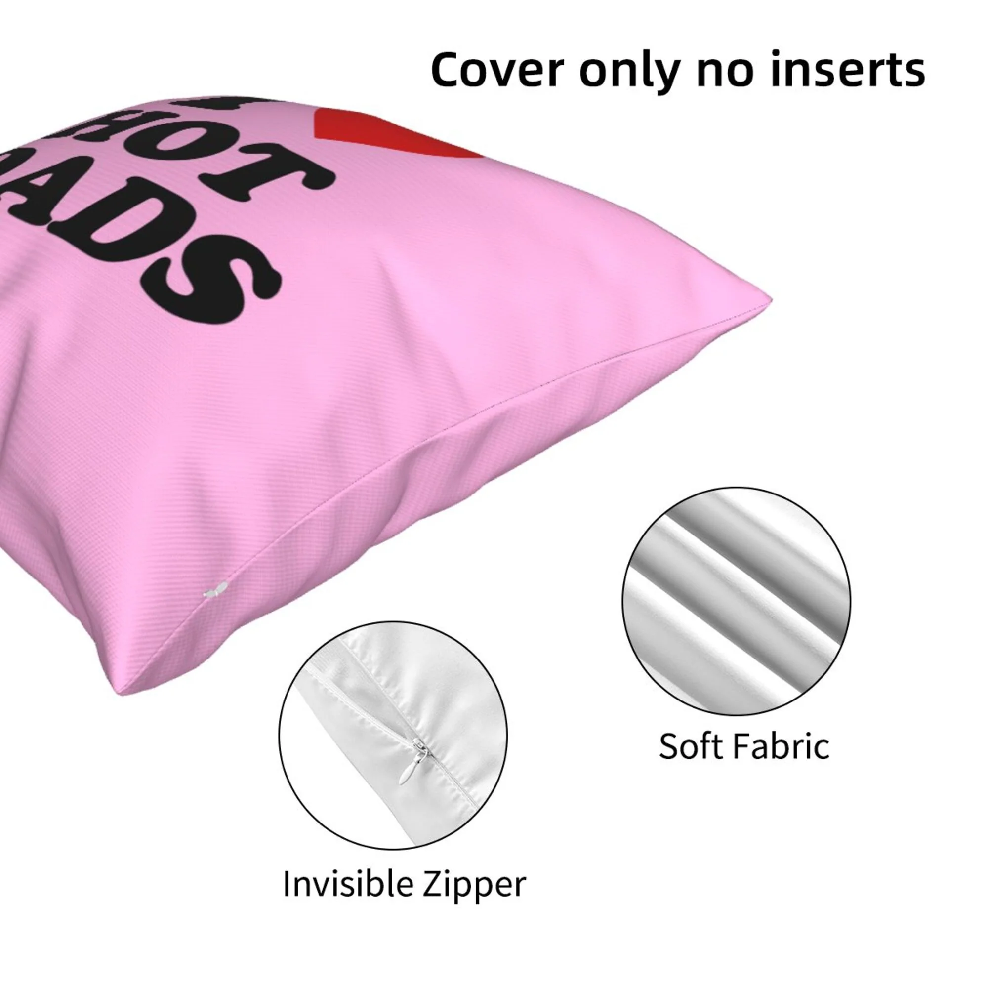 I Love Hot Dads Y2K Throw Pillow Cover Cherrykitten - Image 4