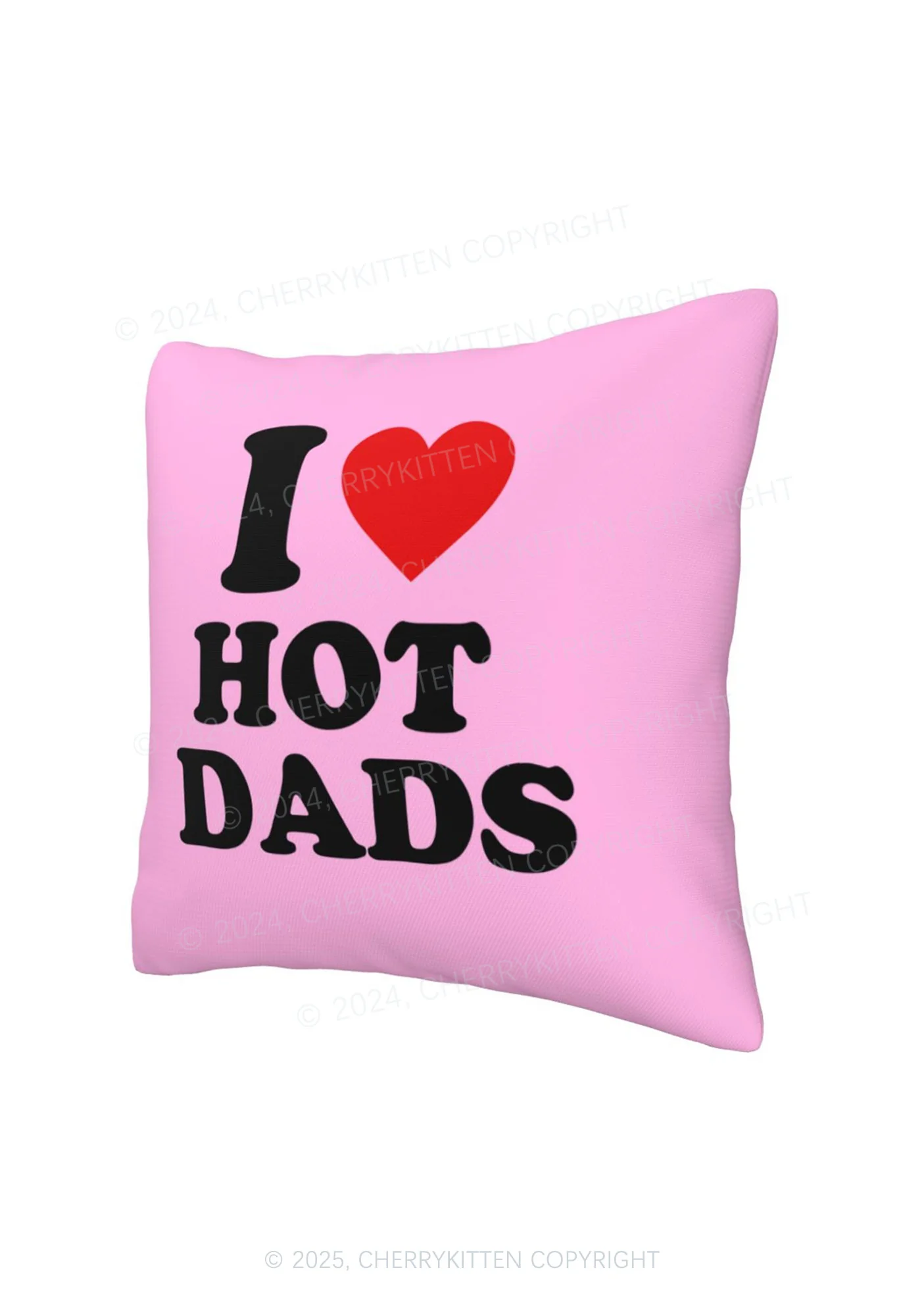 I Love Hot Dads Y2K Throw Pillow Cover Cherrykitten - Image 6