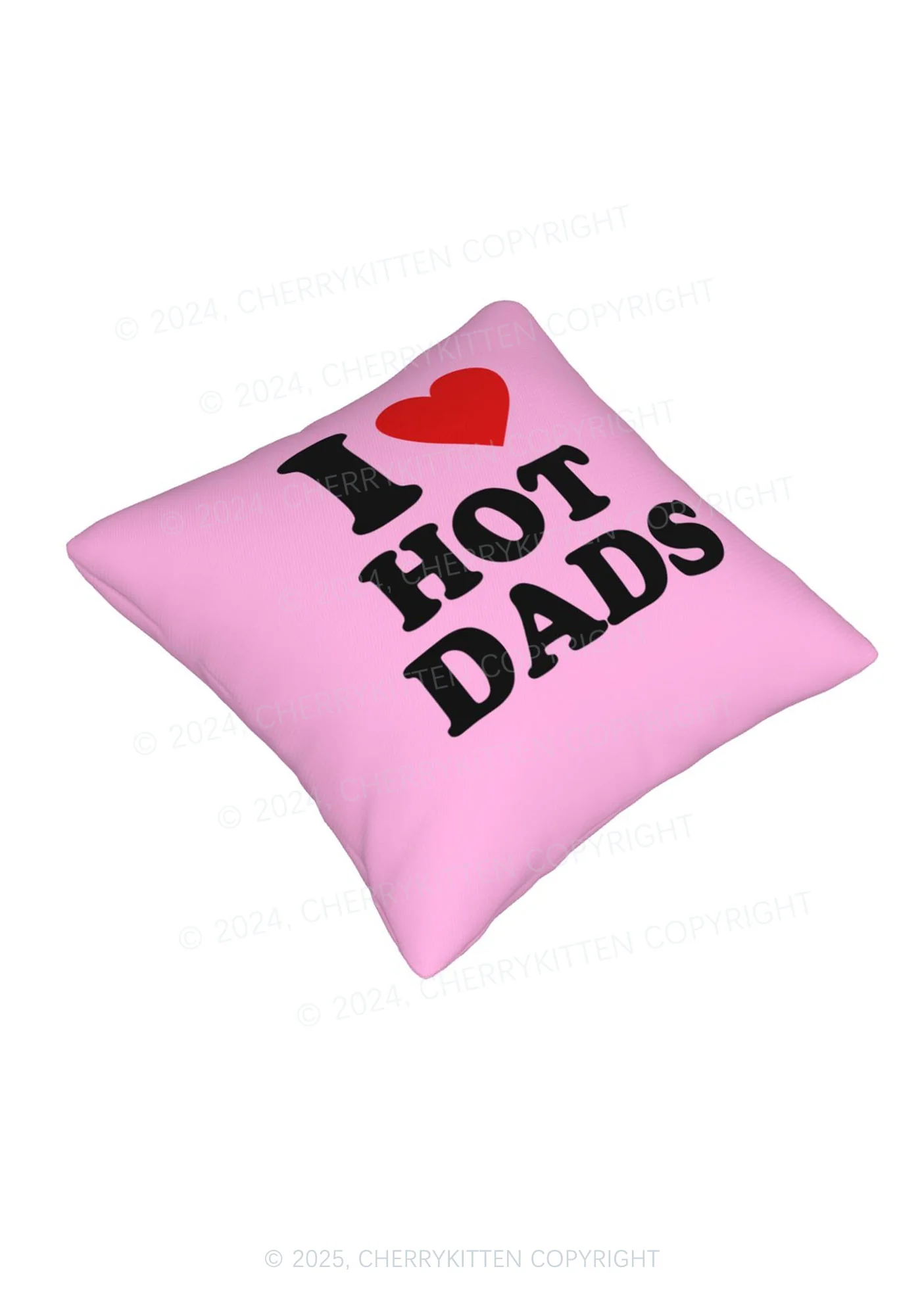 I Love Hot Dads Y2K Throw Pillow Cover Cherrykitten - Image 7