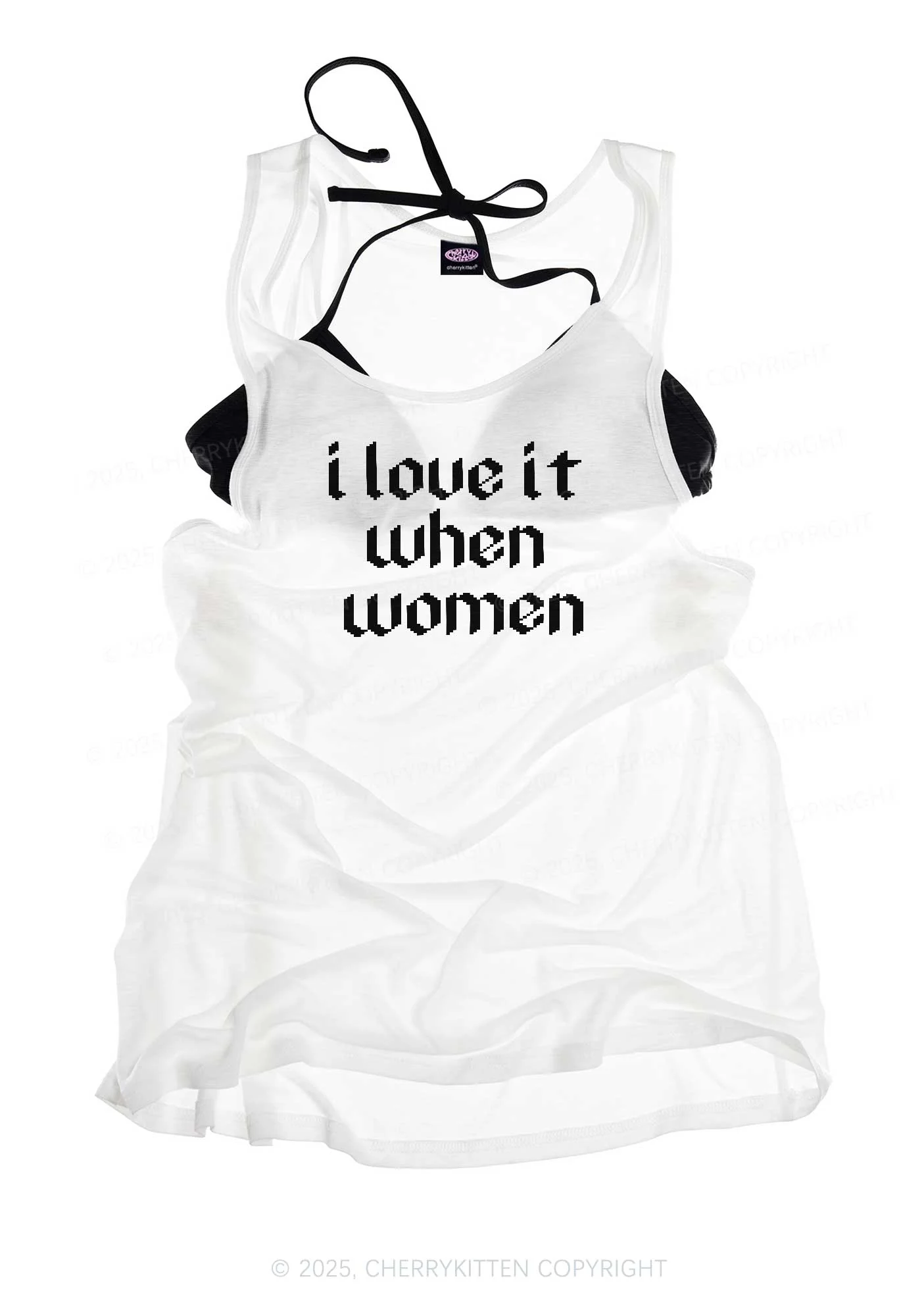 I Love It When Women Pride Y2K Sheer Boyfriend Tank Cherrykitten - Image 3