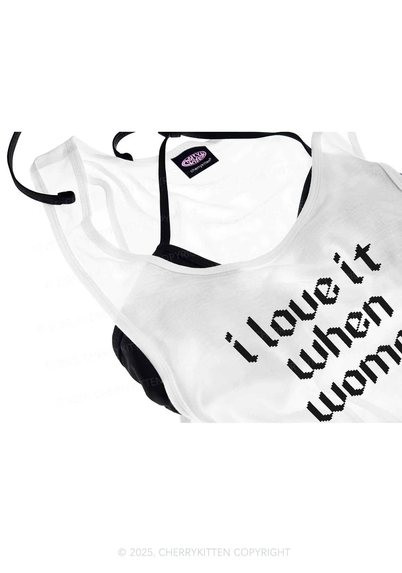 I Love It When Women Pride Y2K Sheer Boyfriend Tank Cherrykitten - Image 4