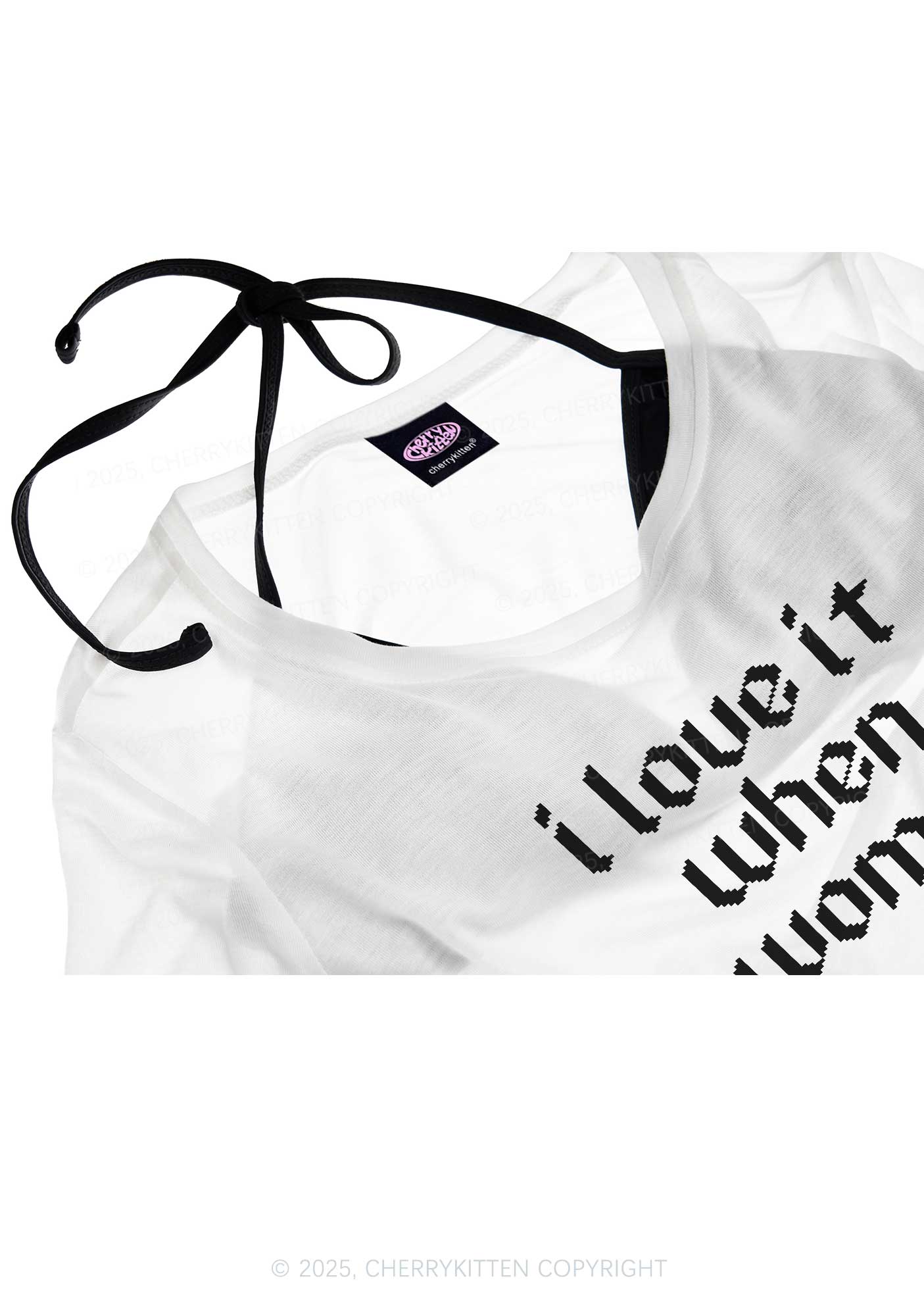 I Love It When Women Pride Y2K Sheer Crop Tee Cherrykitten - Image 4